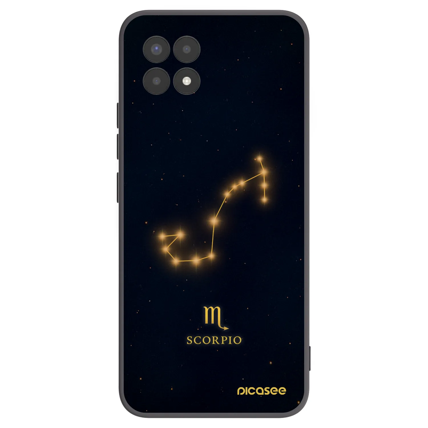 Picasee Μαύρη θήκη σιλικόνης για Realme 8i - SCORPIO