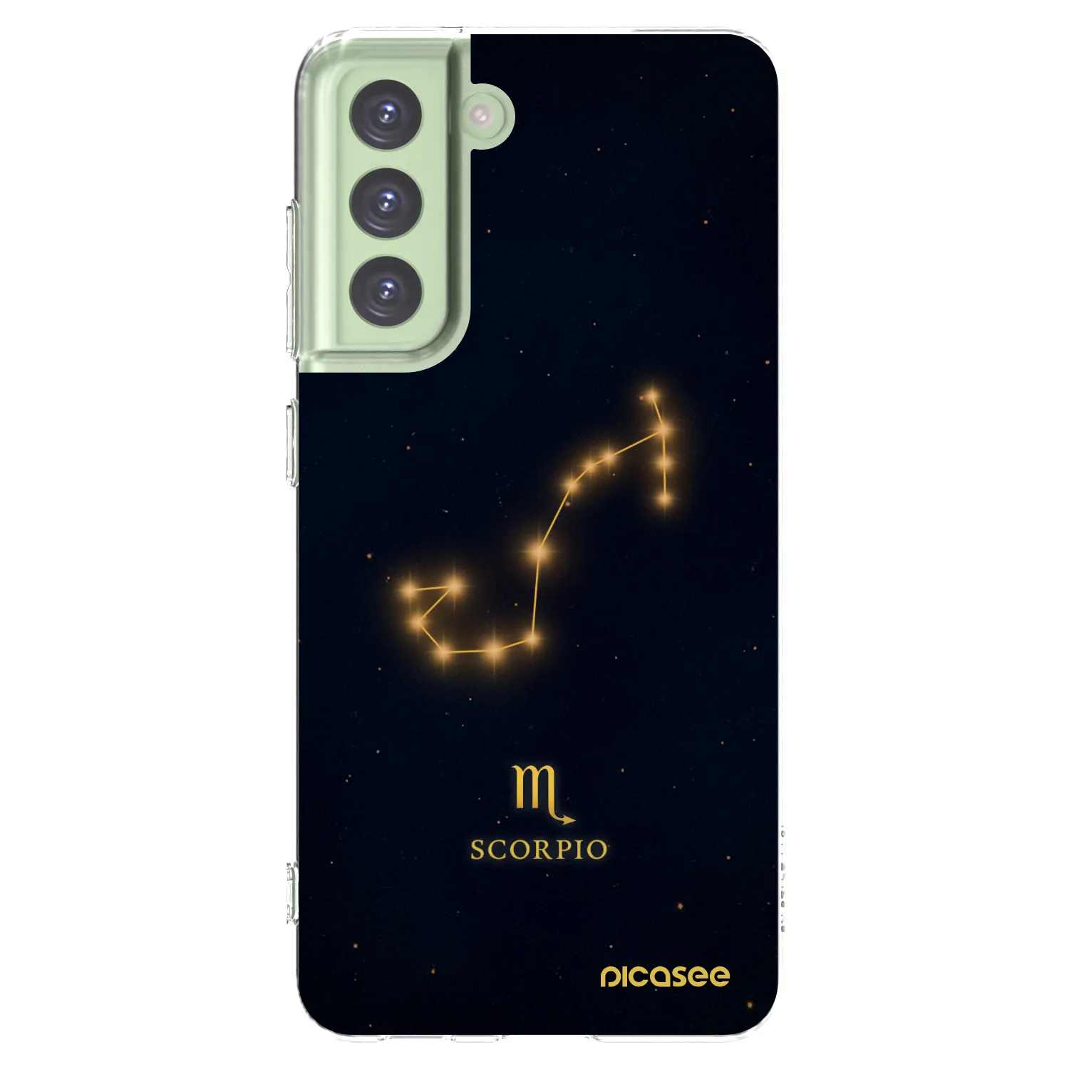 Picasee διαφανής θήκη σιλικόνης Samsung Galaxy S21 FE 5G - SCORPIO