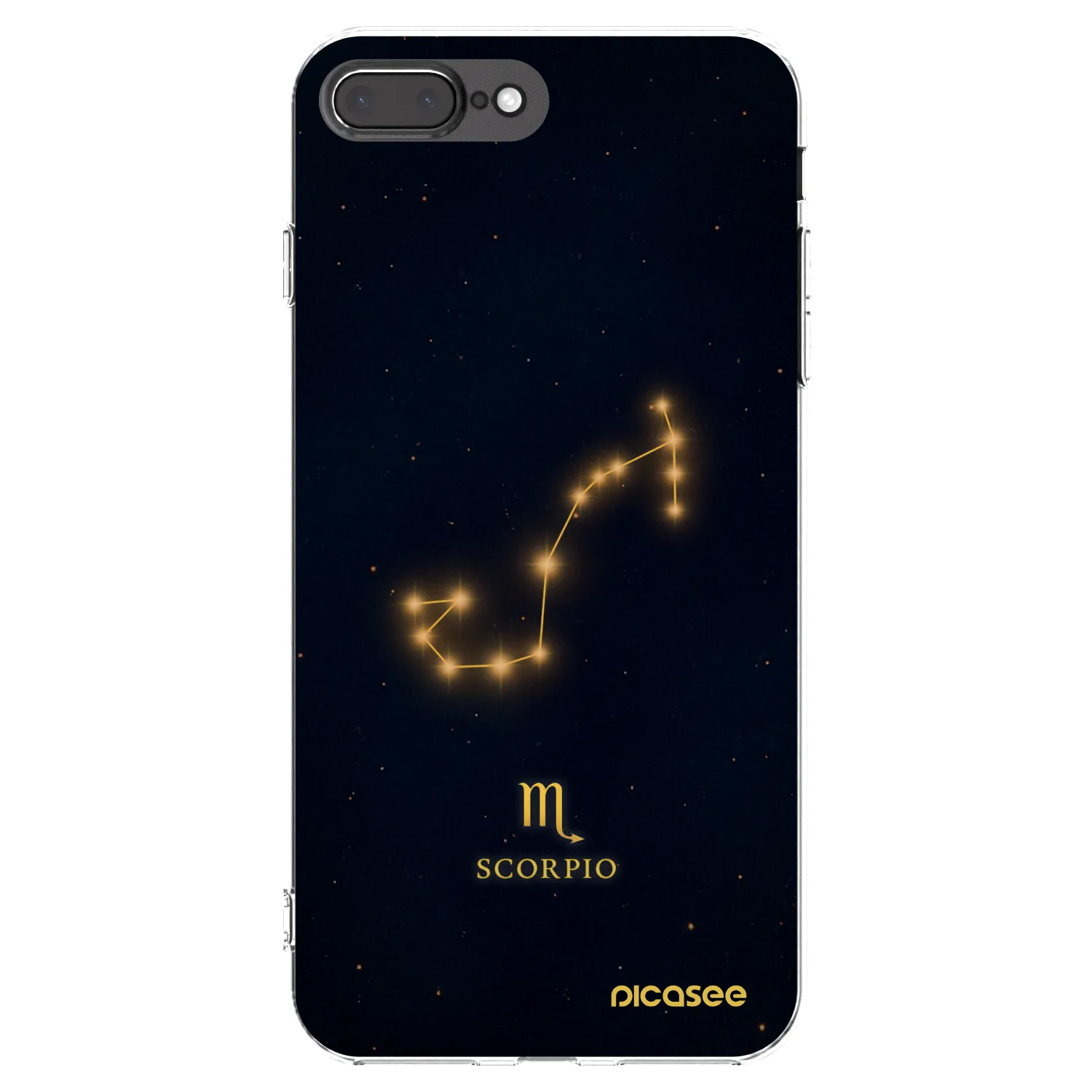 Picasee διαφανής θήκη σιλικόνης Apple iPhone 7 Plus - SCORPIO
