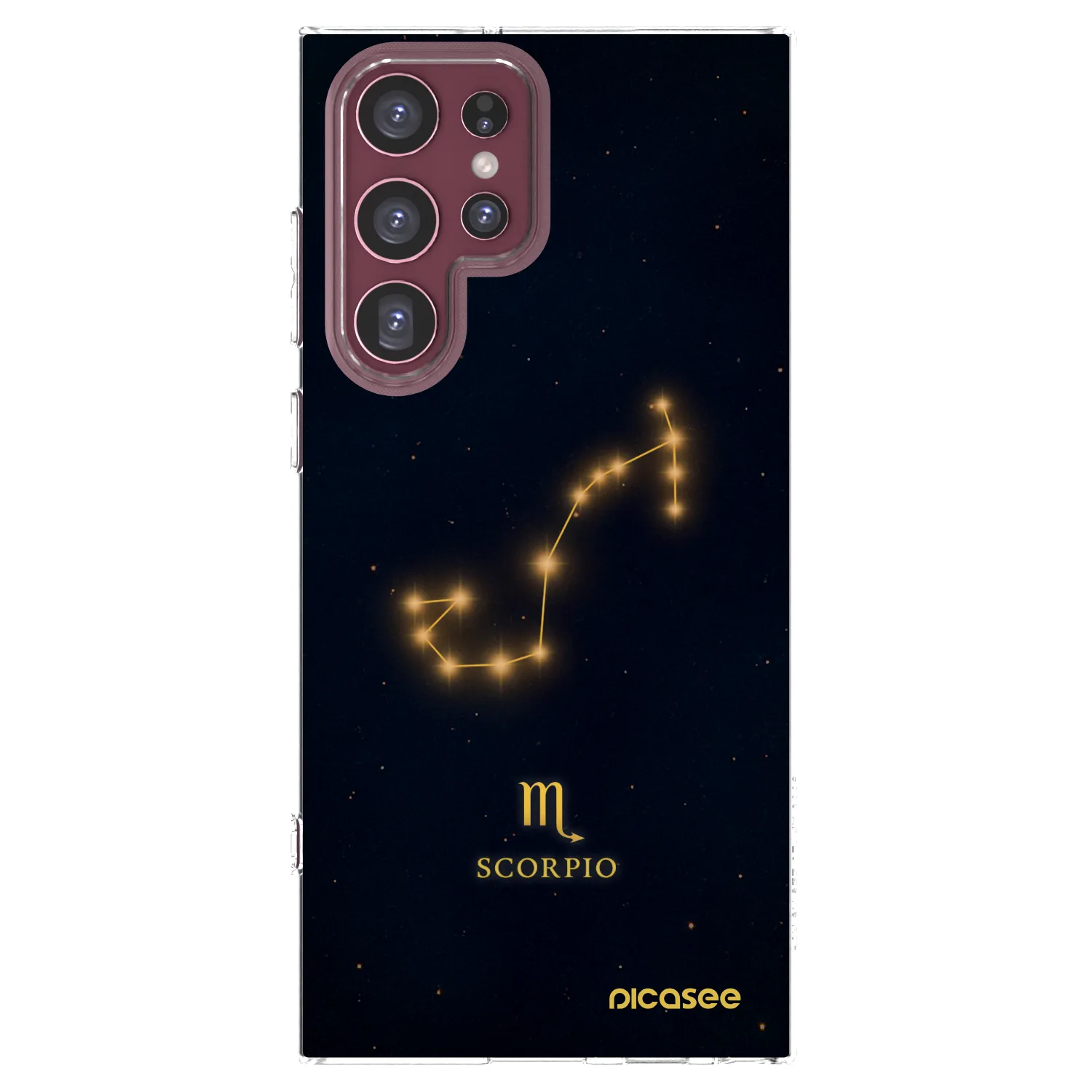 Picasee διαφανής θήκη σιλικόνης Samsung Galaxy S22 Ultra 5G - SCORPIO