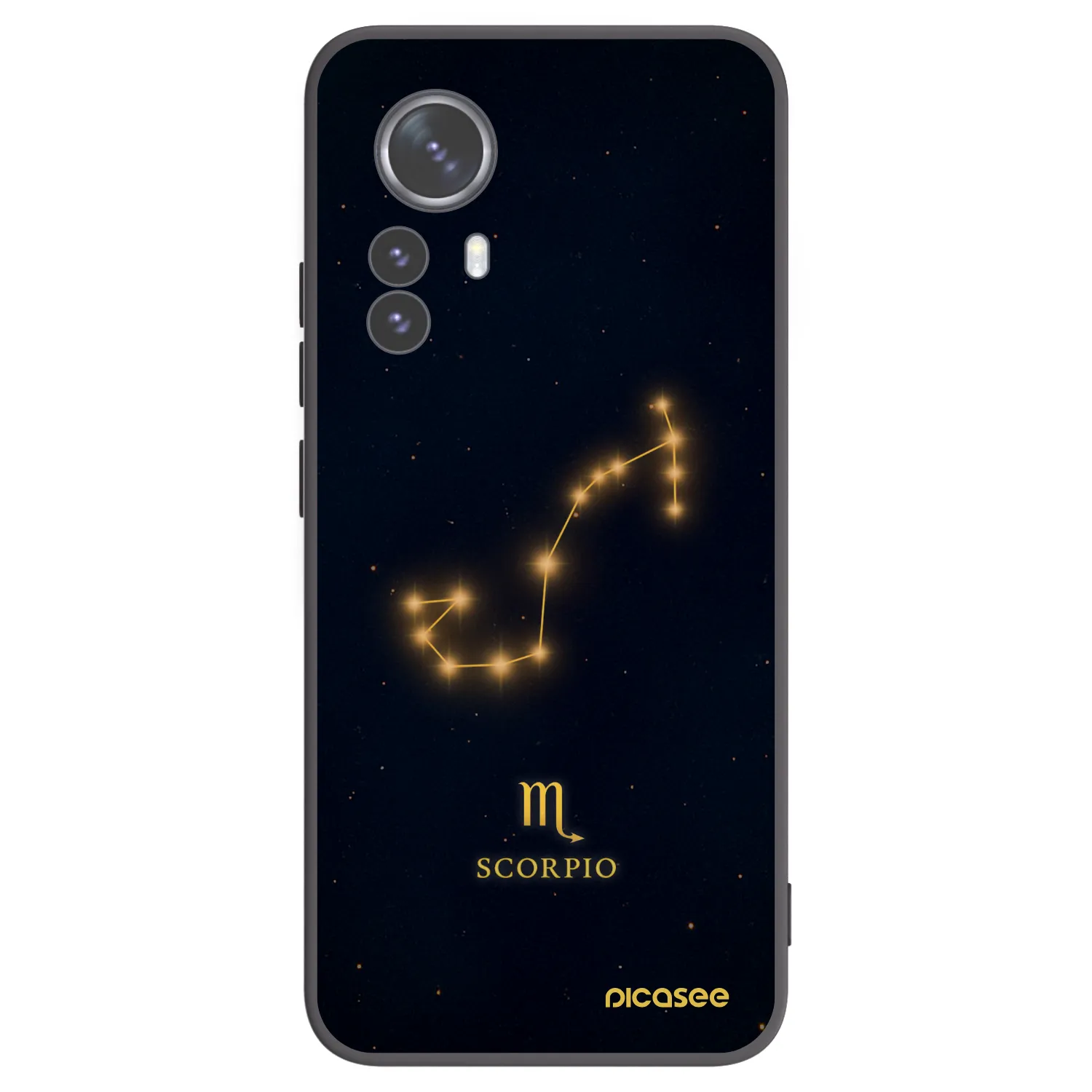 Picasee Μαύρη θήκη σιλικόνης για Xiaomi 12 Pro - SCORPIO