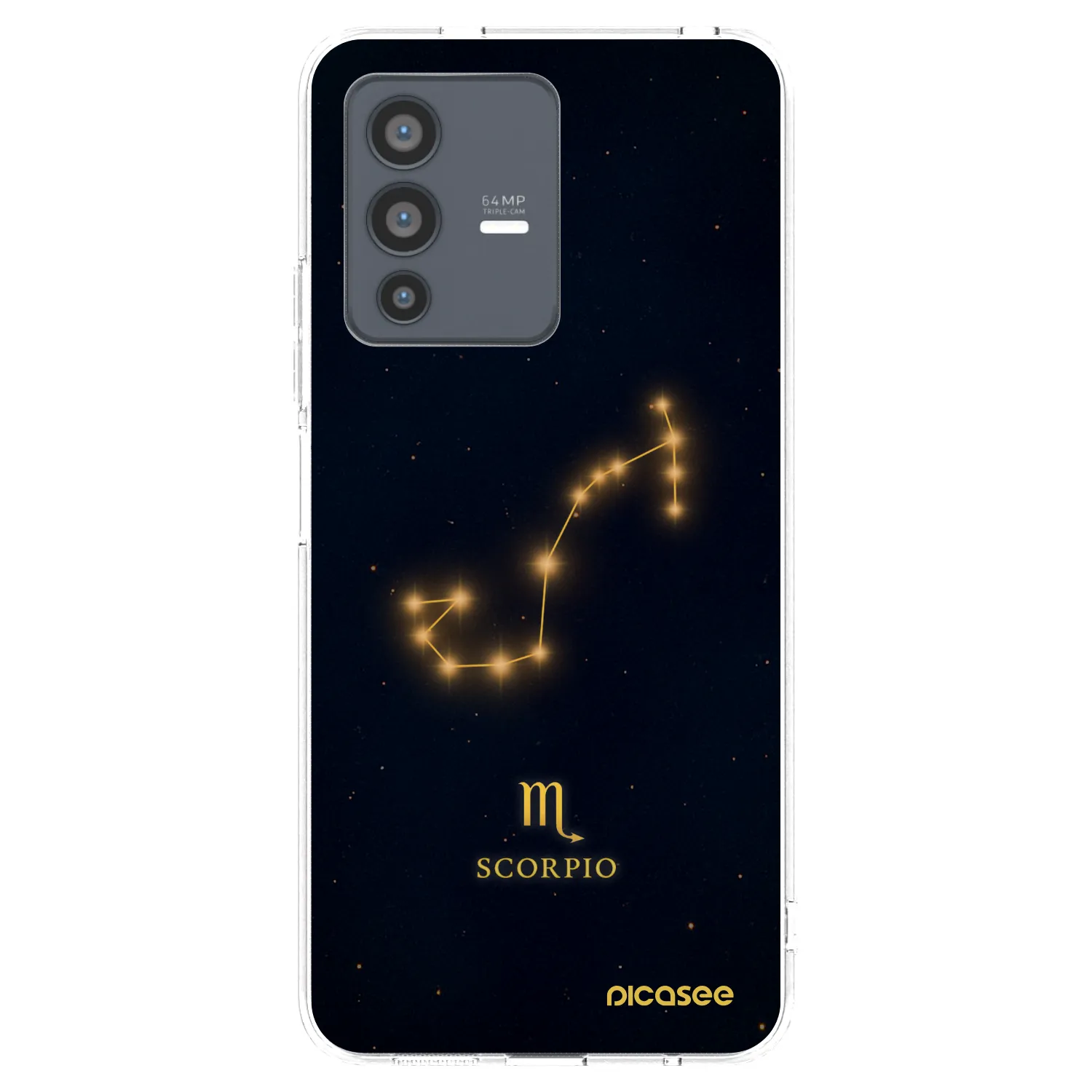 Picasee διαφανής θήκη σιλικόνης Vivo V23 5G - SCORPIO