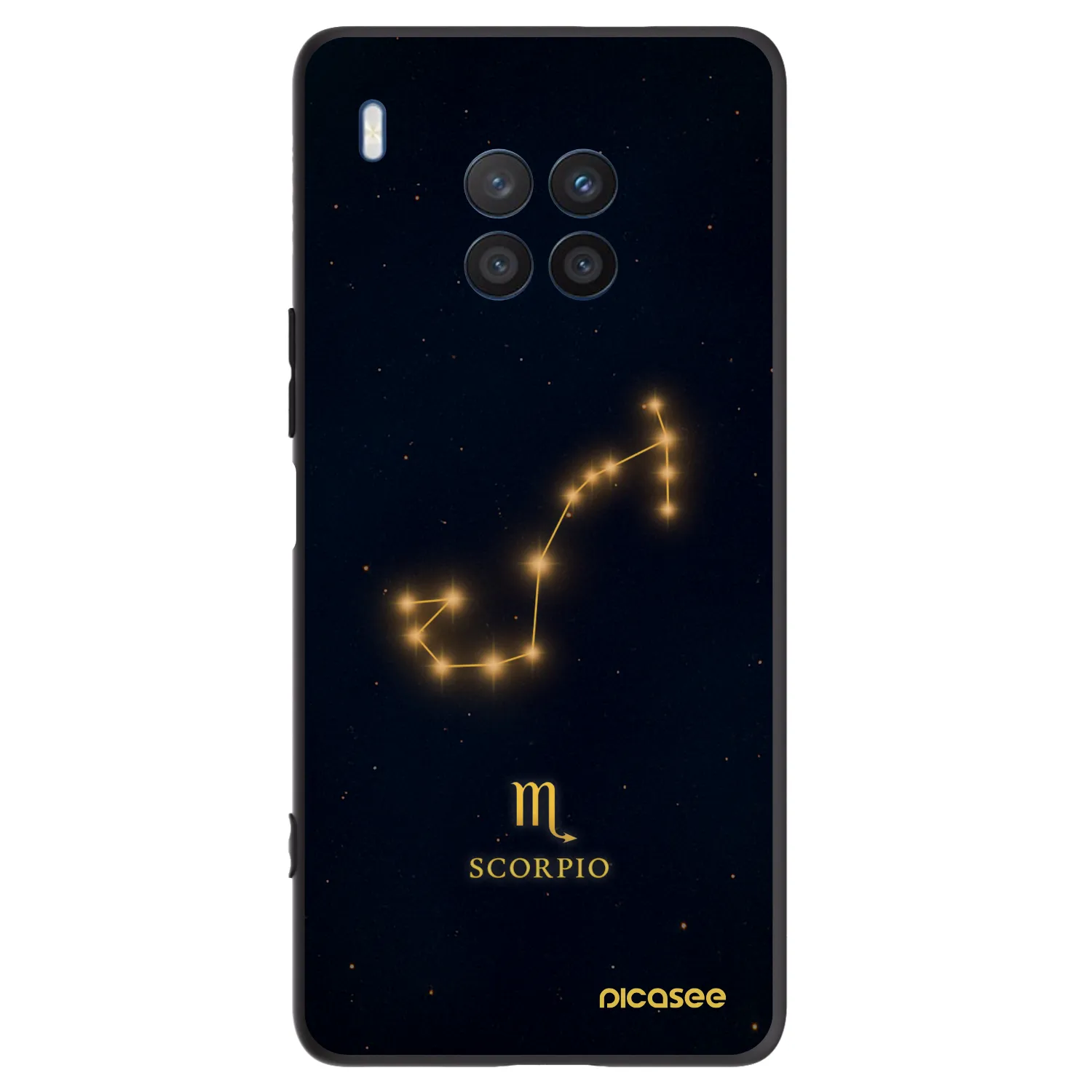 Picasee Μαύρη θήκη σιλικόνης για Honor 50 Lite - SCORPIO