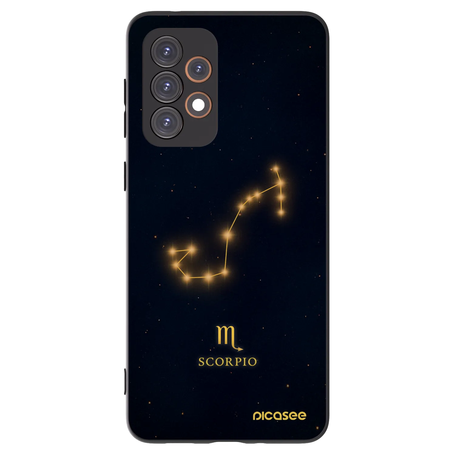 Picasee Μαύρη θήκη σιλικόνης για Samsung Galaxy A33 5G A336 - SCORPIO
