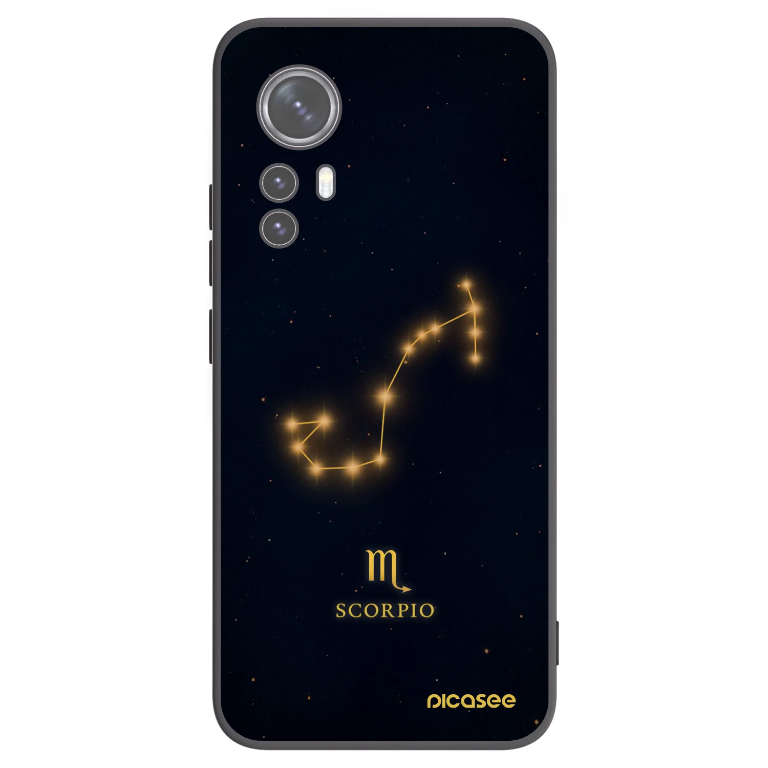 Picasee Μαύρη θήκη σιλικόνης για Xiaomi 12X - SCORPIO