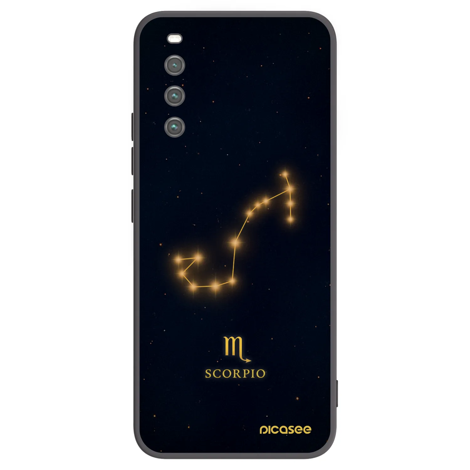 Picasee Μαύρη θήκη σιλικόνης για Sony Xperia 10 IV 5G - SCORPIO