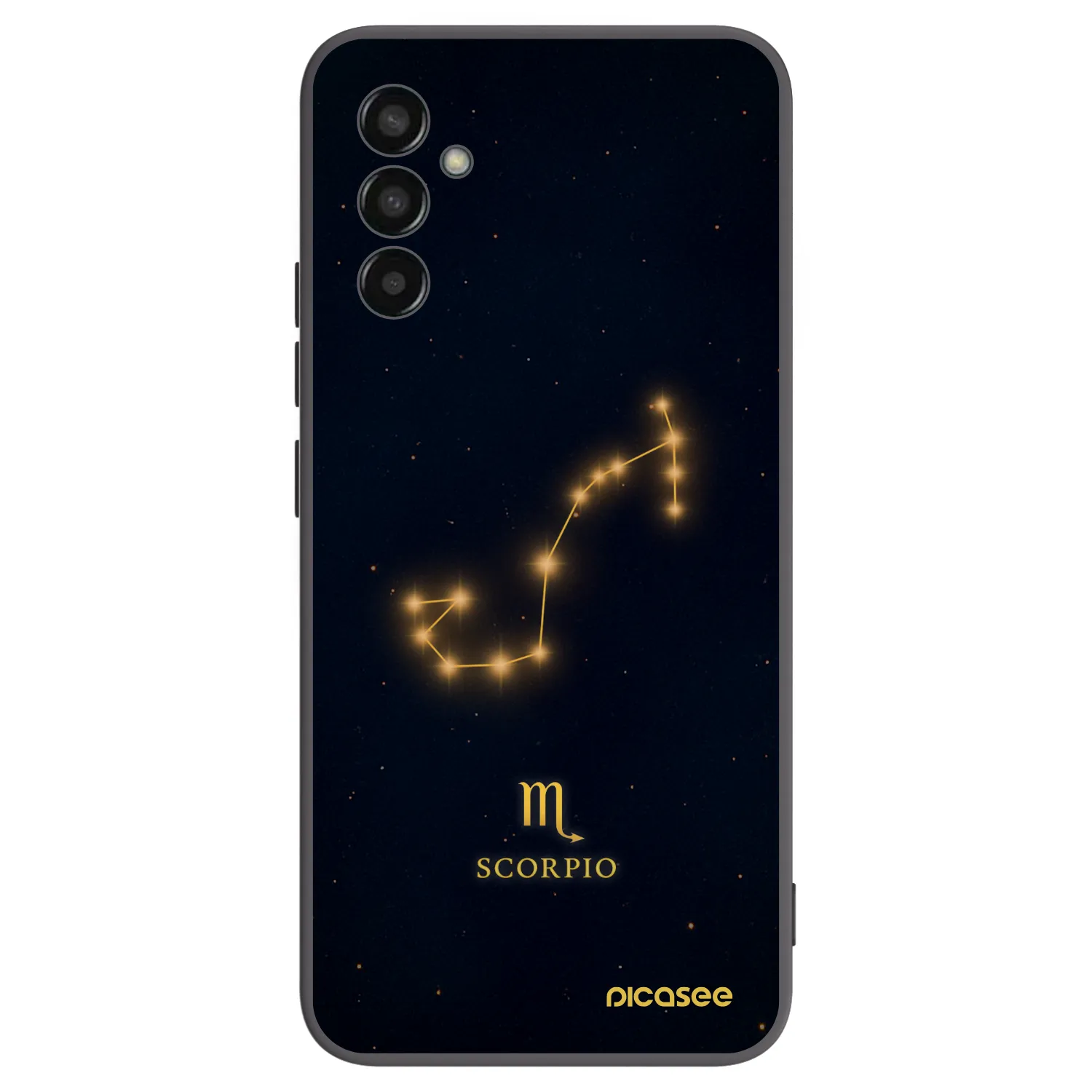 Picasee Μαύρη θήκη σιλικόνης για Samsung Galaxy M13 M135F - SCORPIO