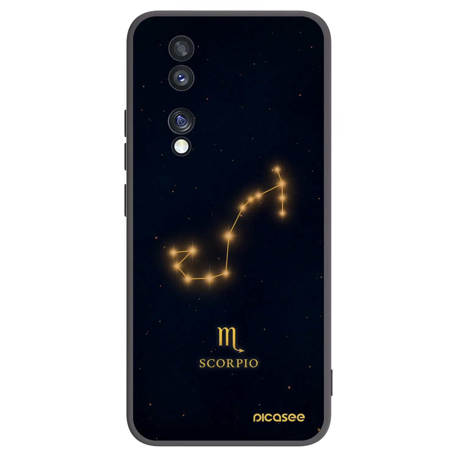 Picasee Μαύρη θήκη σιλικόνης για Honor 70 - SCORPIO