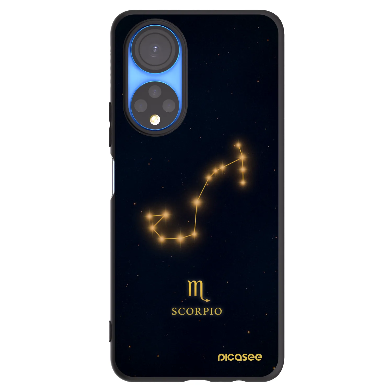 Picasee Μαύρη θήκη σιλικόνης για Honor X7 - SCORPIO