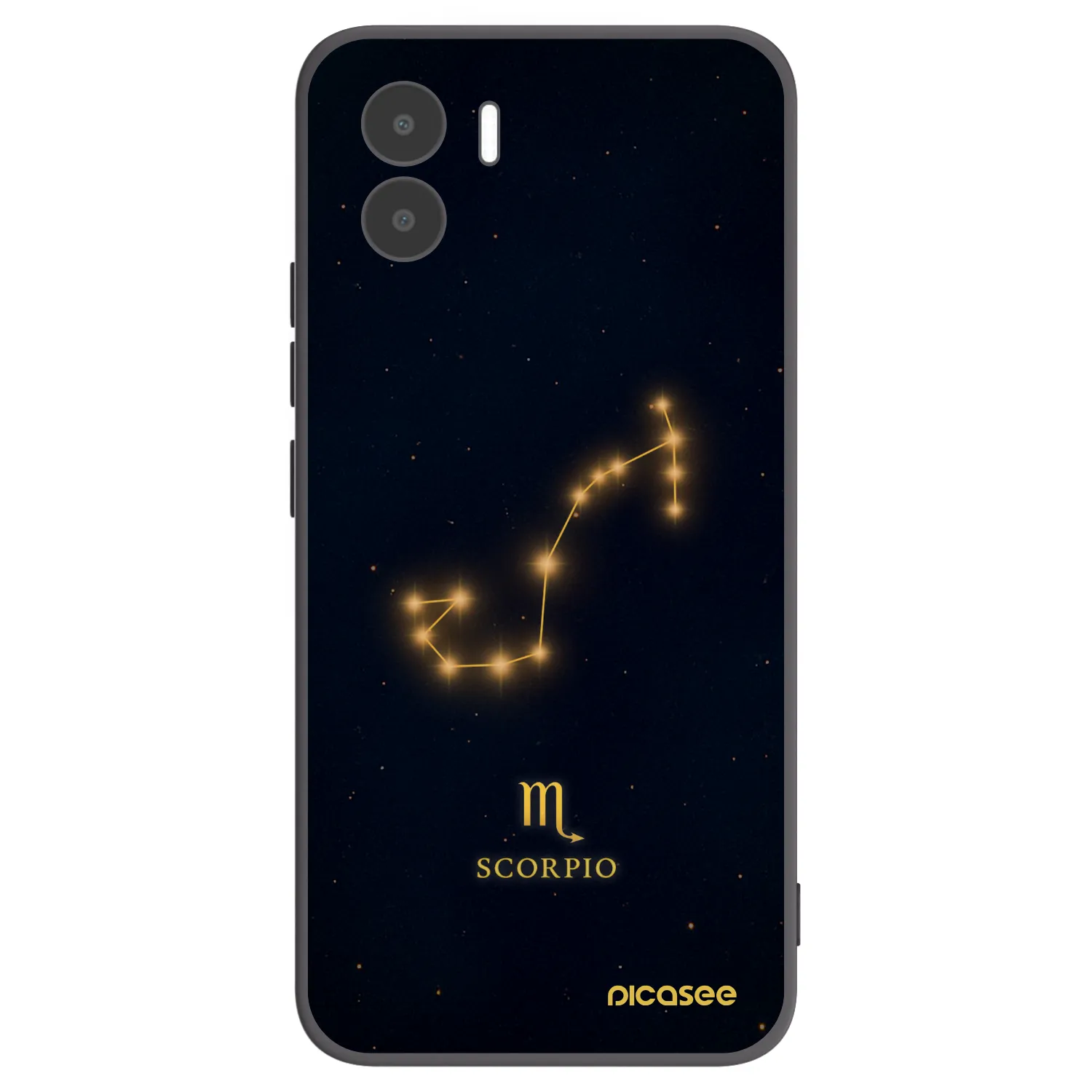 Picasee Μαύρη θήκη σιλικόνης για Xiaomi Redmi A1 - SCORPIO