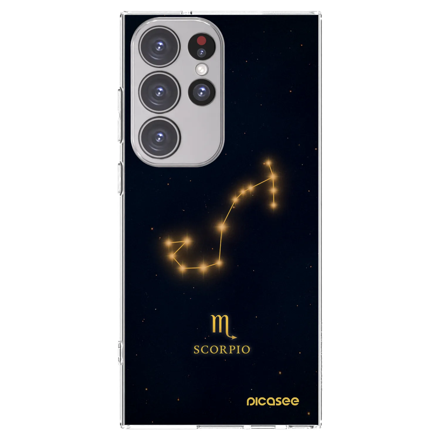 Picasee διαφανής θήκη σιλικόνης Samsung Galaxy S23 Ultra 5G - SCORPIO