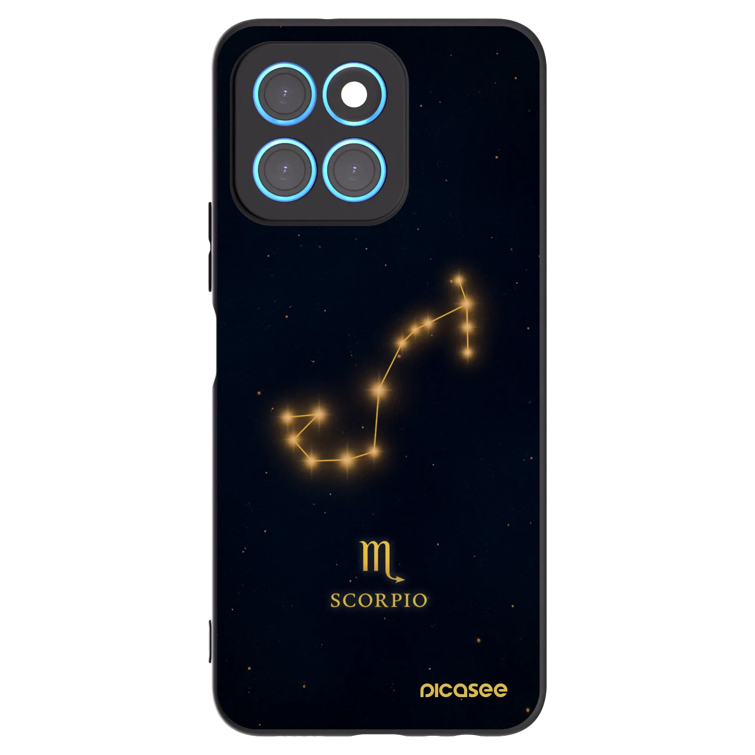 Picasee Μαύρη θήκη σιλικόνης για Honor X8 5G - SCORPIO