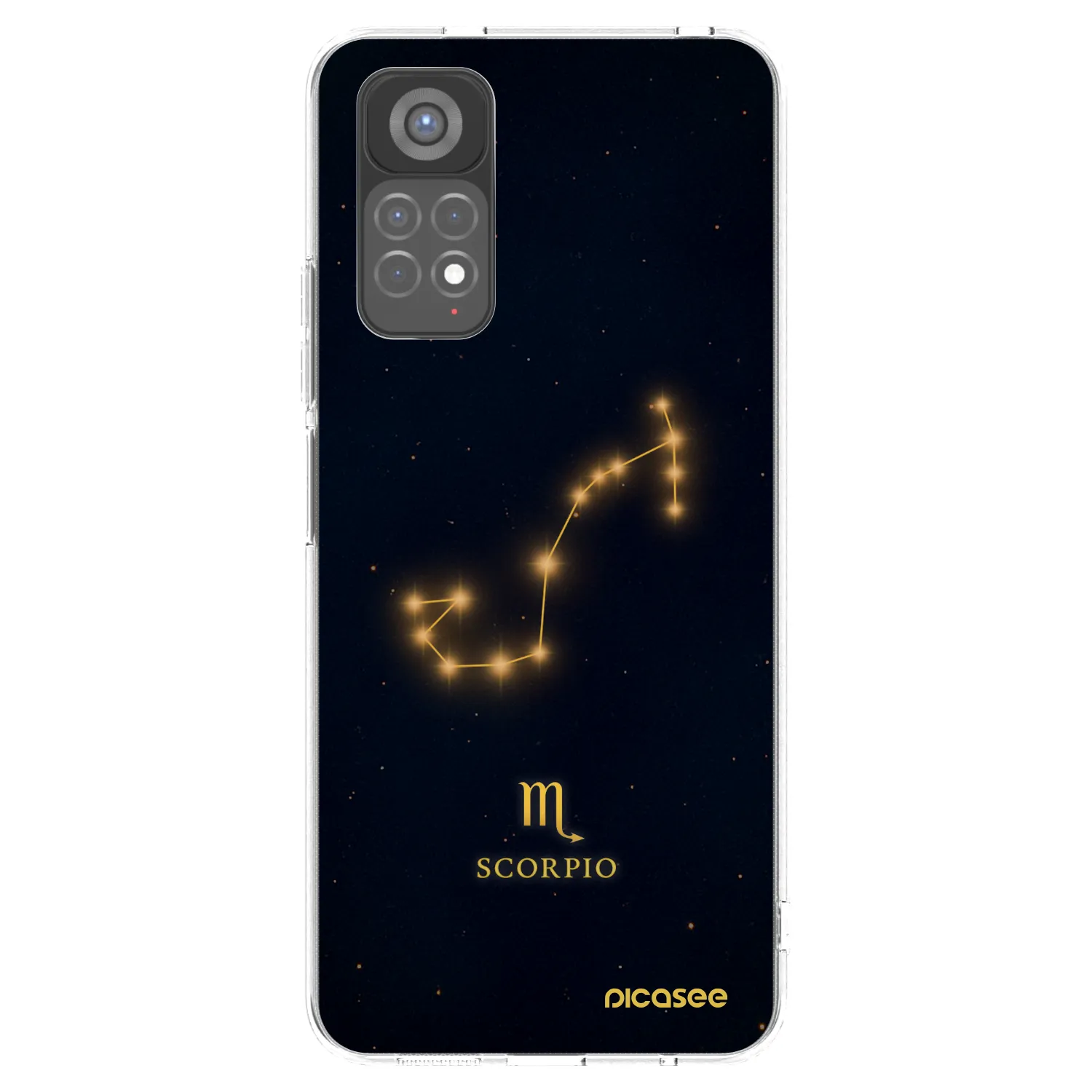 Picasee διαφανής θήκη σιλικόνης Xiaomi Redmi Note 11S 5G - SCORPIO