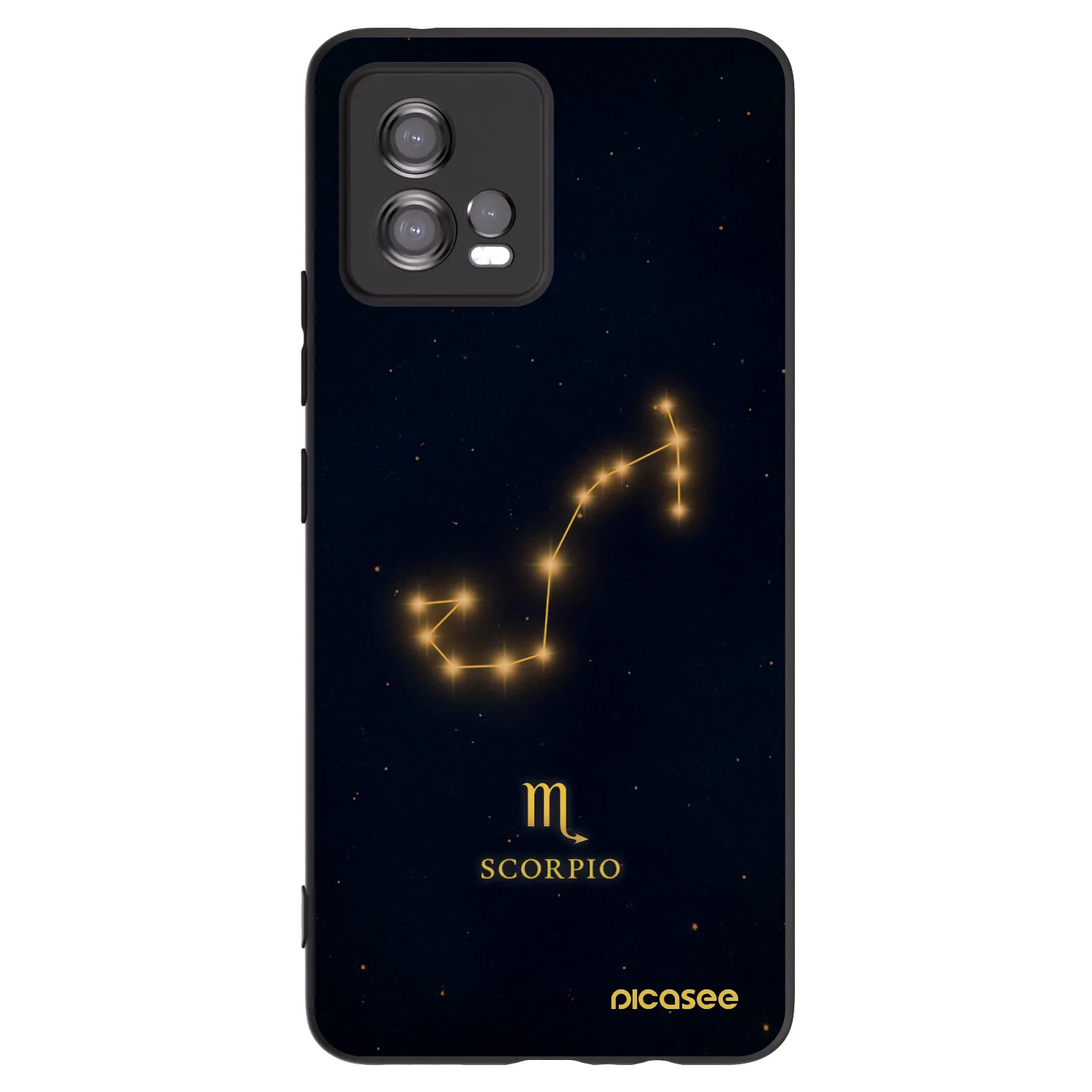 Picasee Μαύρη θήκη σιλικόνης για Motorola Moto G72 - SCORPIO
