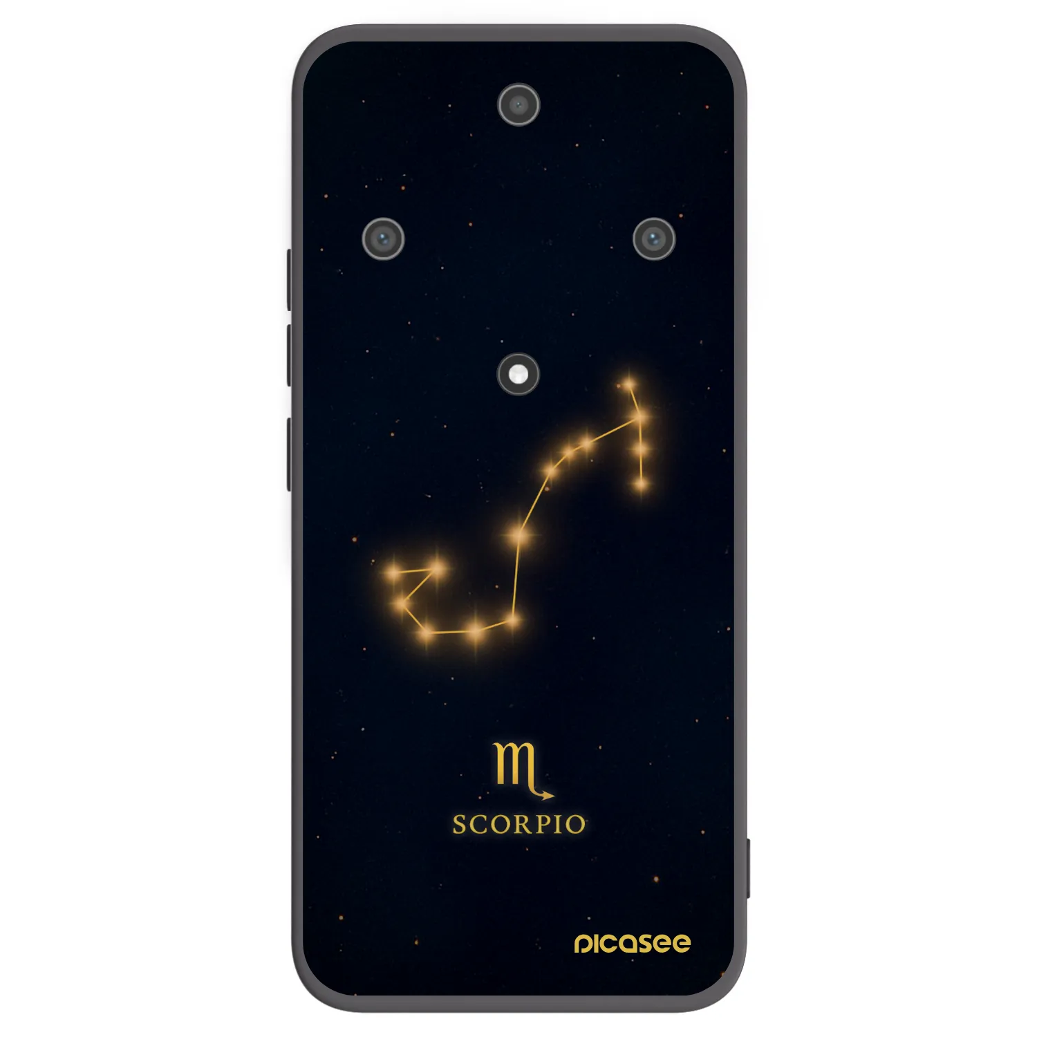 Picasee Μαύρη θήκη σιλικόνης για Honor Magic5 Lite 5G - SCORPIO