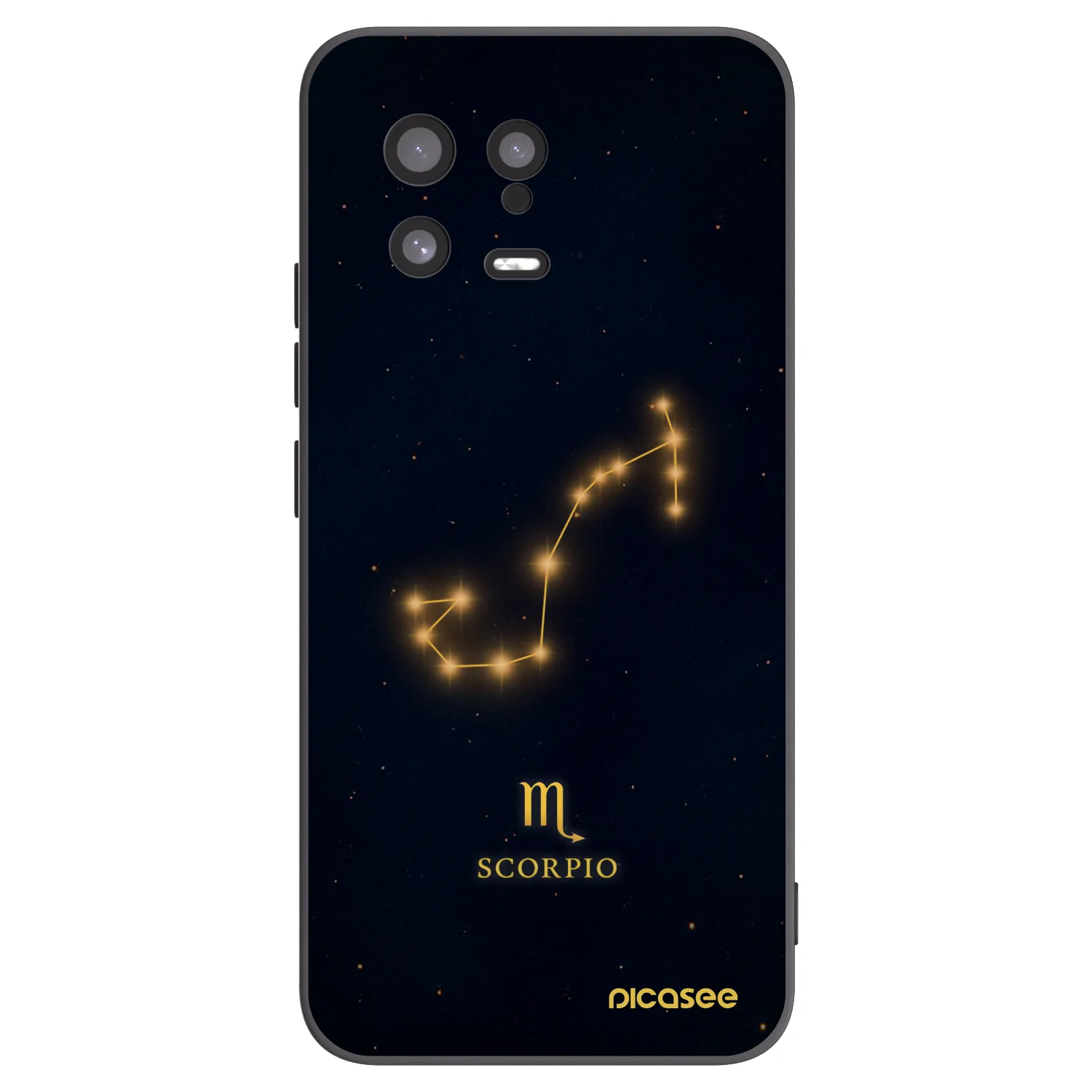 Picasee Μαύρη θήκη σιλικόνης για Xiaomi 13 - SCORPIO