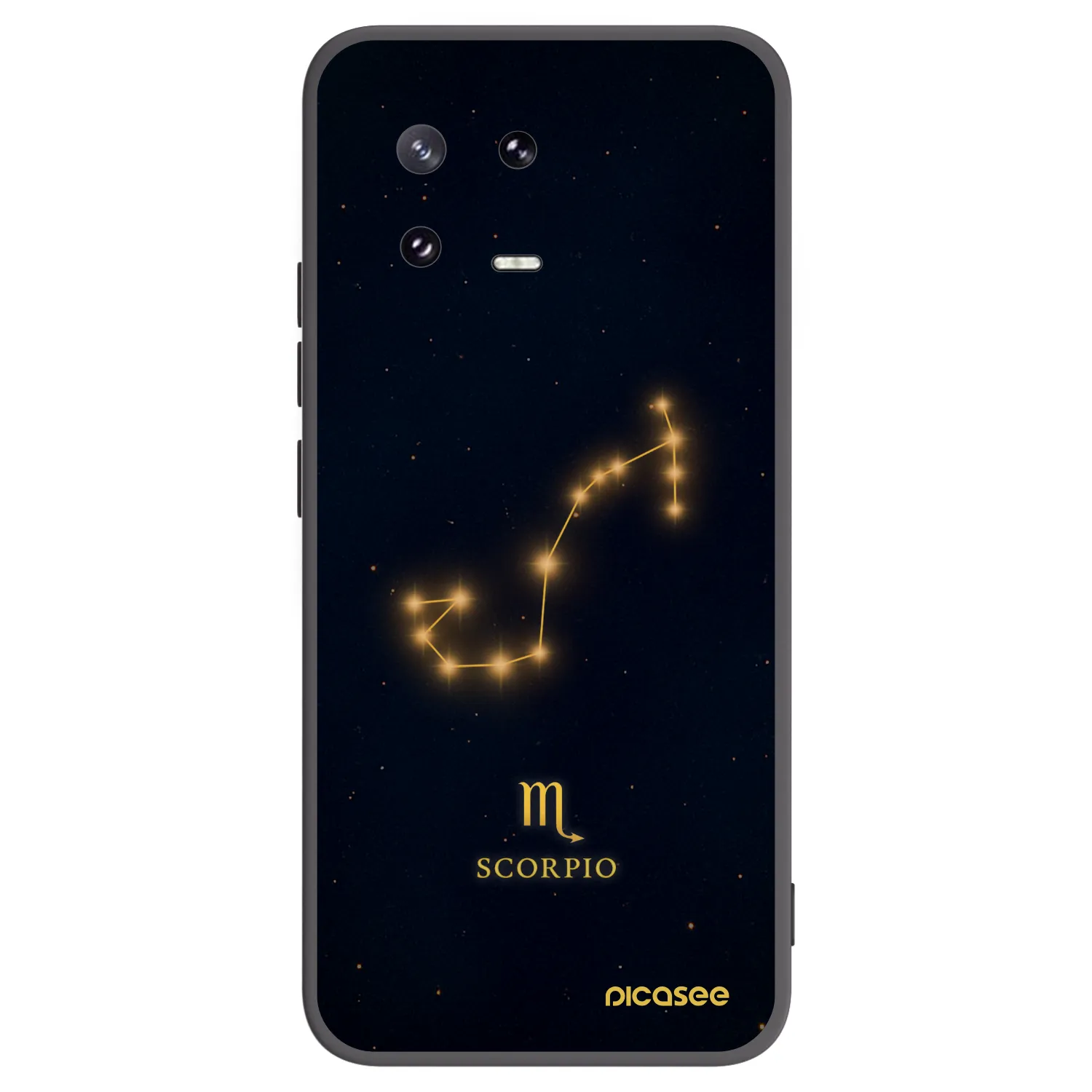 Picasee Μαύρη θήκη σιλικόνης για Xiaomi 13 Pro - SCORPIO