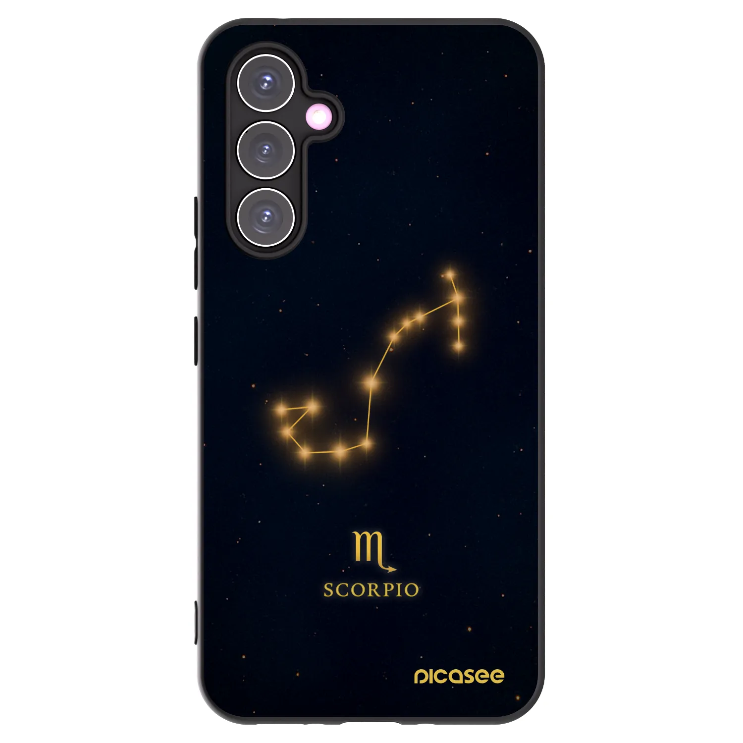 Picasee Μαύρη θήκη σιλικόνης για Samsung Galaxy A54 5G A546B - SCORPIO