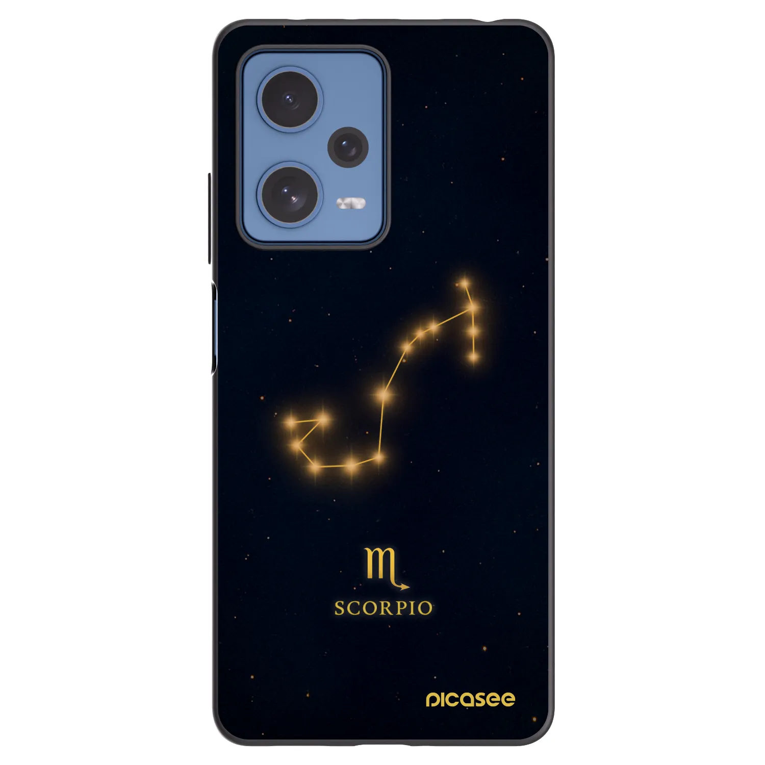 Picasee Μαύρη θήκη σιλικόνης για Xiaomi Redmi Note 12 Pro 5G - SCORPIO