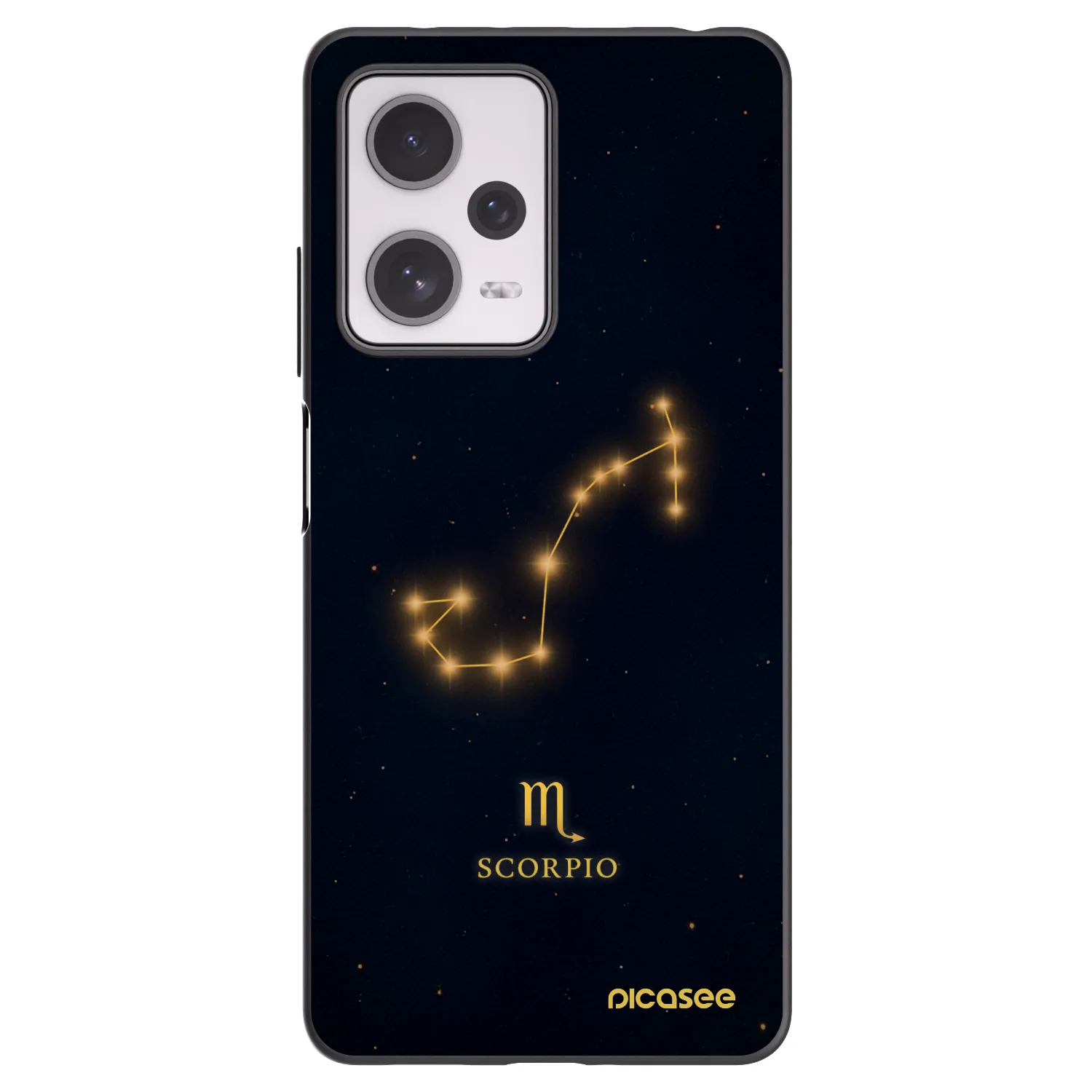 Picasee Μαύρη θήκη σιλικόνης για Xiaomi Redmi Note 12 Pro+ 5G - SCORPIO