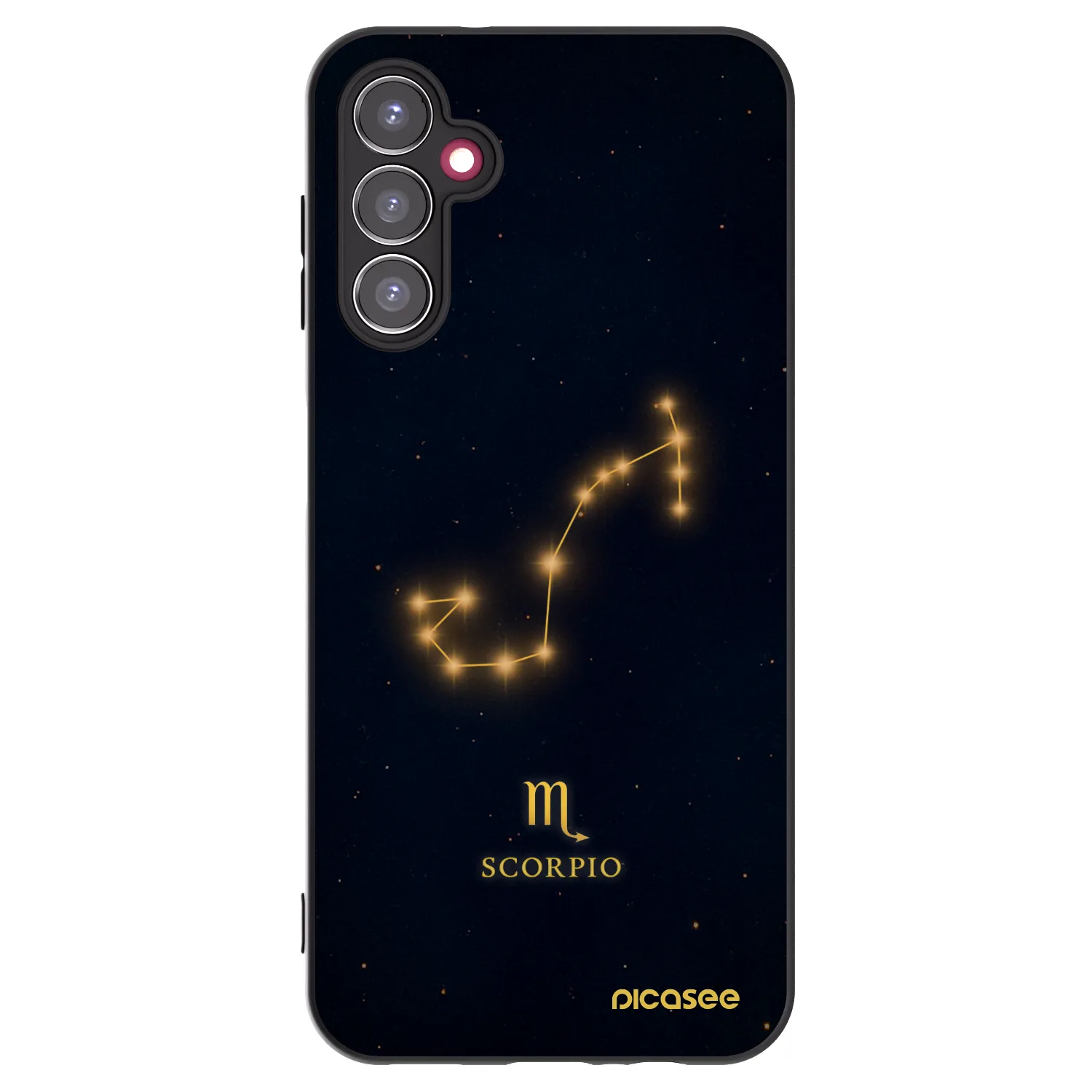 Picasee Μαύρη θήκη σιλικόνης για Samsung Galaxy A14 4G A145R - SCORPIO
