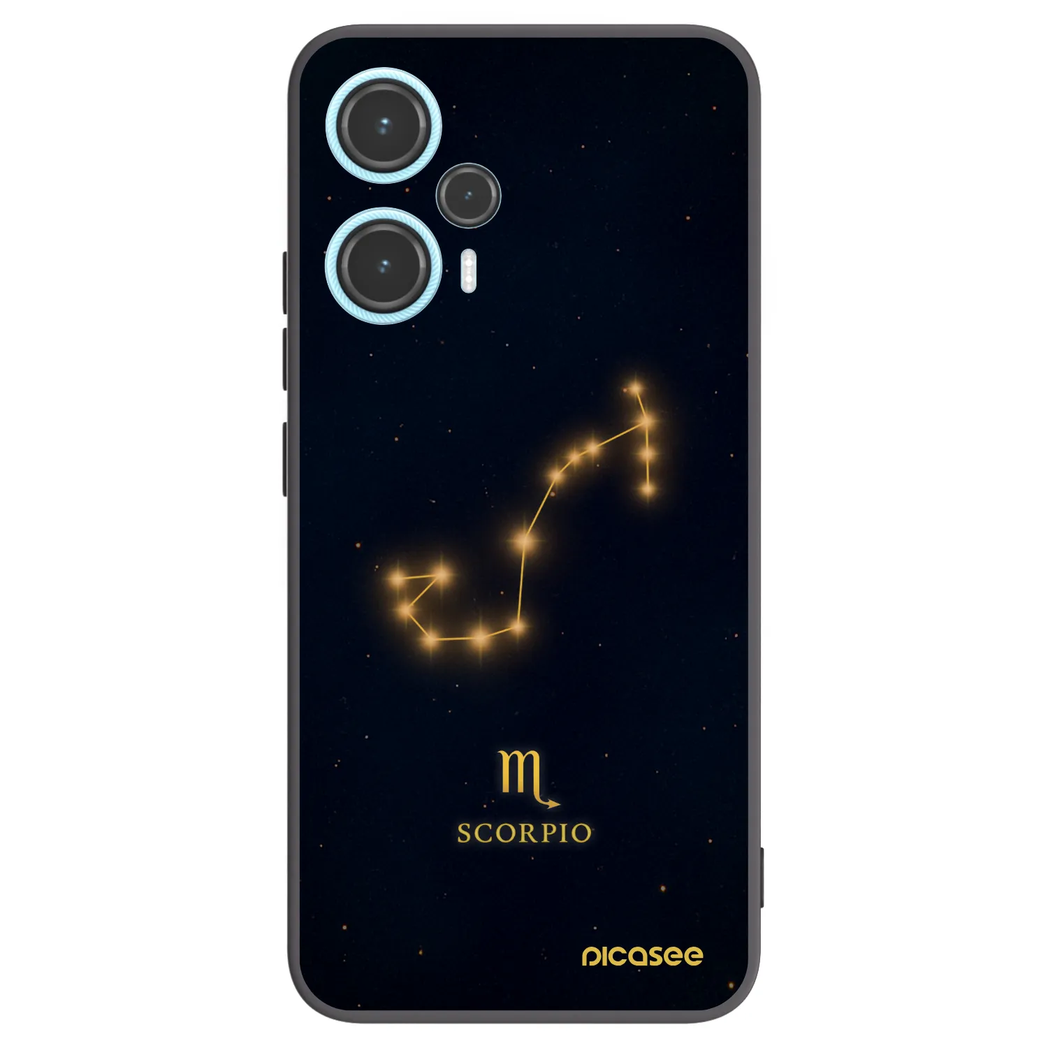 Picasee Μαύρη θήκη σιλικόνης για Xiaomi Poco F5 - SCORPIO