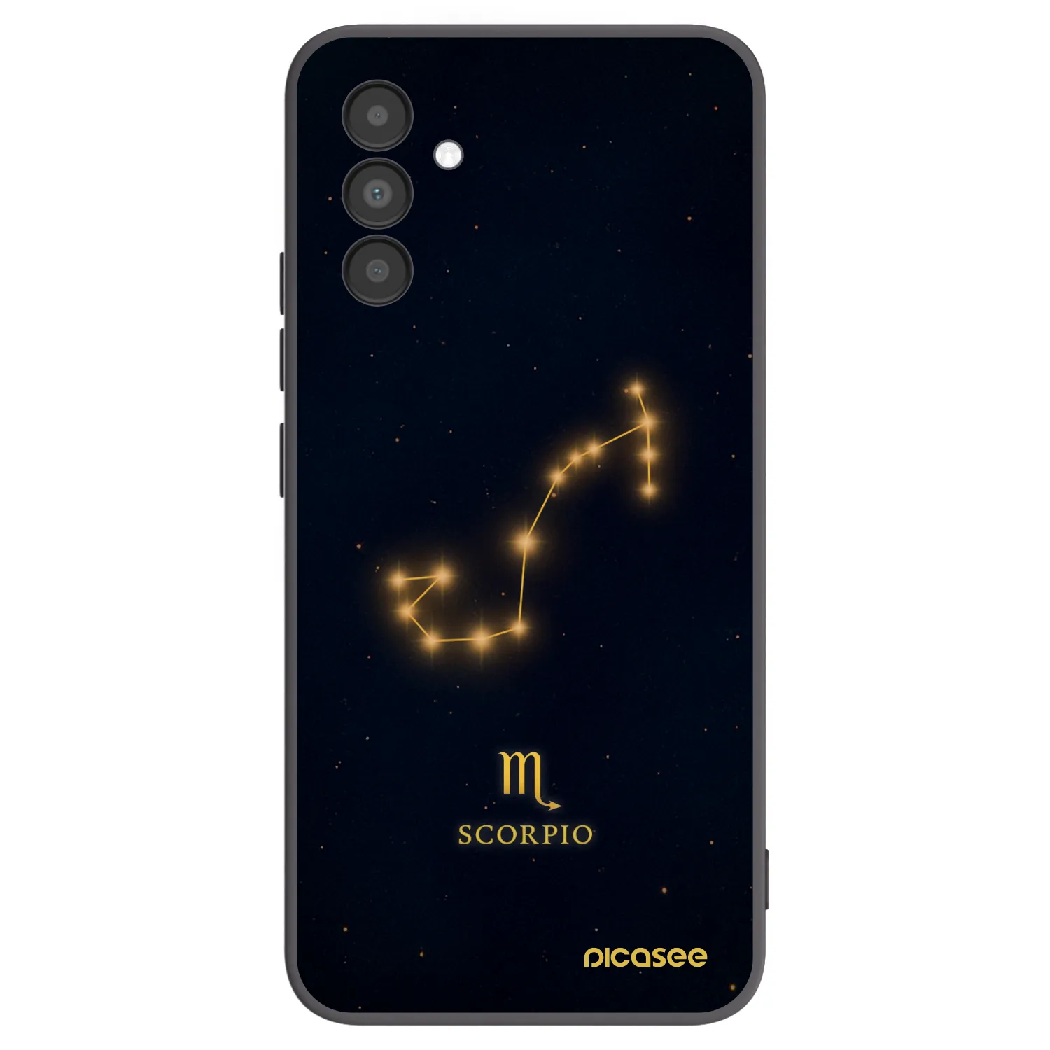 Picasee Μαύρη θήκη σιλικόνης για Samsung Galaxy A04s A047F - SCORPIO