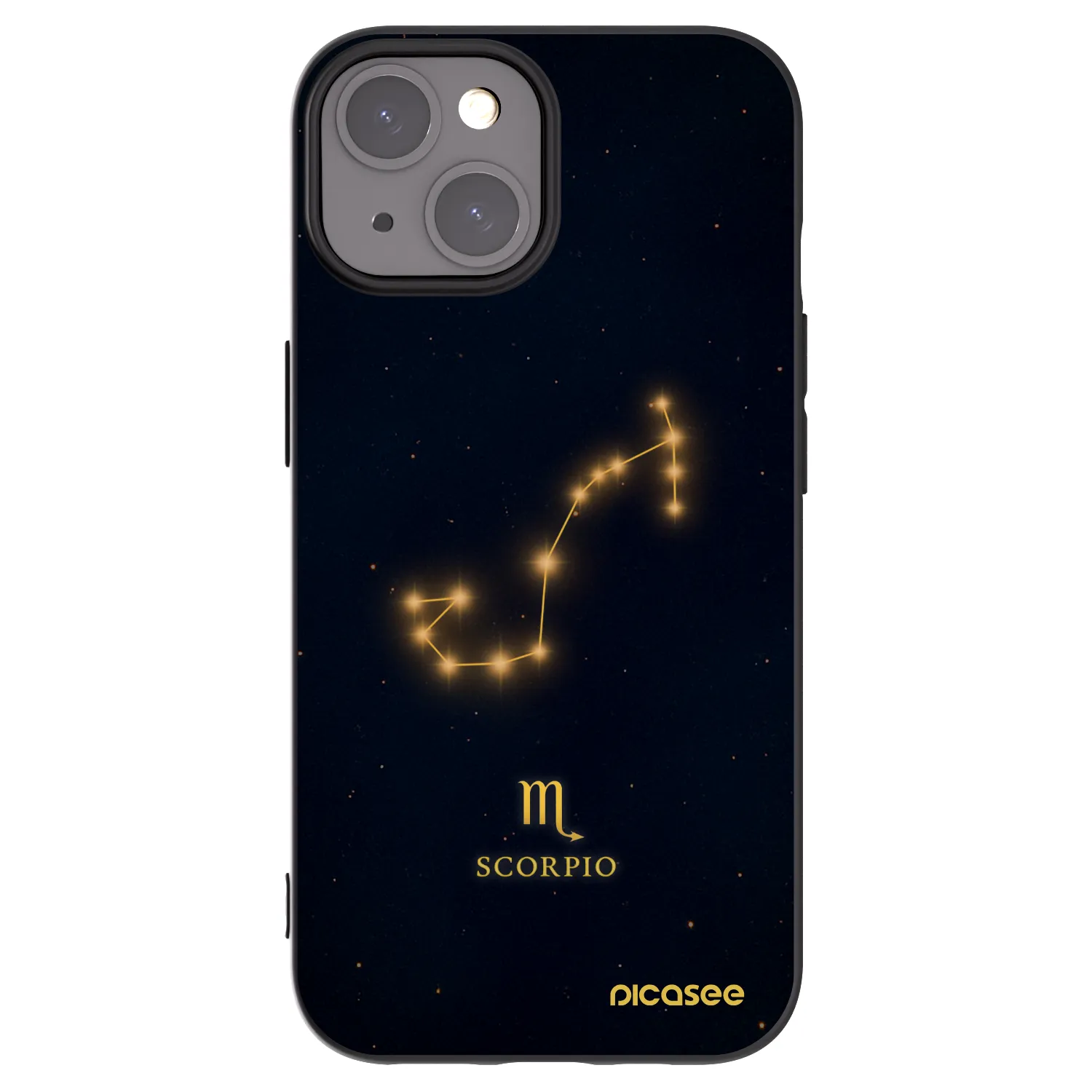 Picasee Μαύρη θήκη σιλικόνης για Apple iPhone 15 - SCORPIO