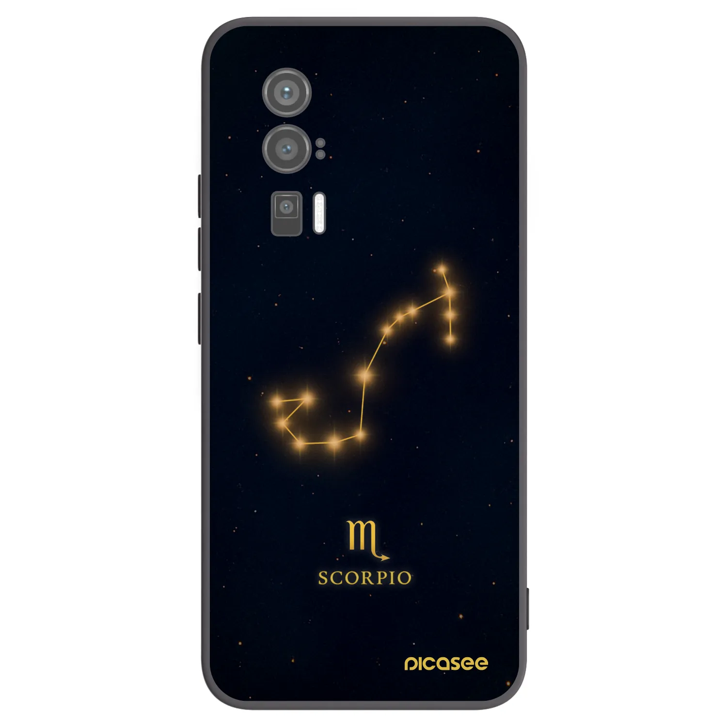 Picasee Μαύρη θήκη σιλικόνης για Xiaomi Poco F5 Pro 5G - SCORPIO