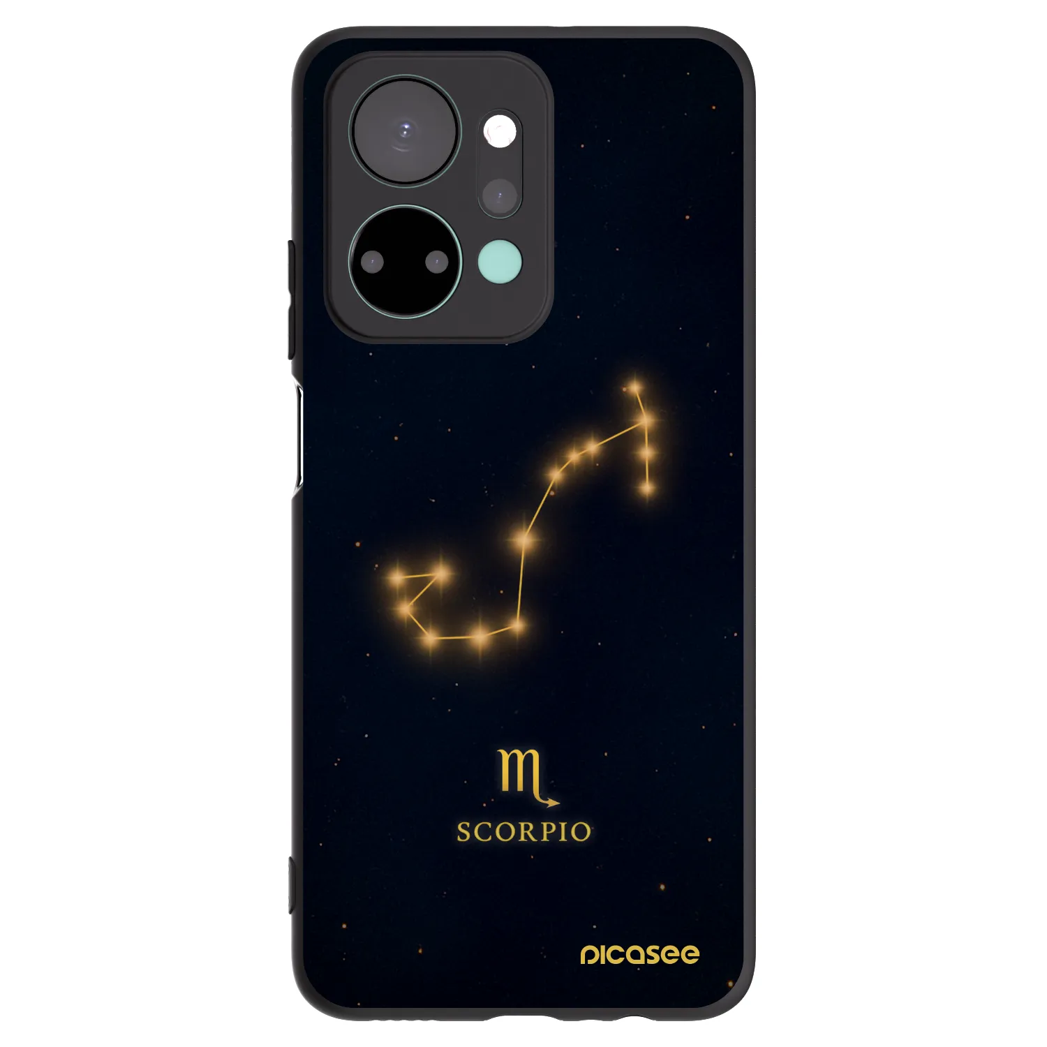 Picasee Μαύρη θήκη σιλικόνης για Honor X7a - SCORPIO