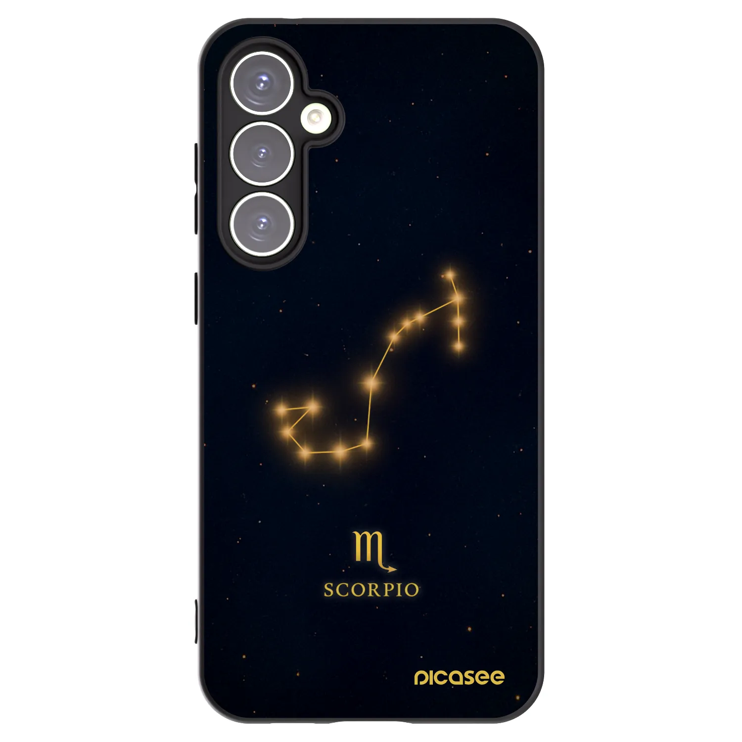 Picasee Μαύρη θήκη σιλικόνης για Samsung Galaxy S23 FE S711B - SCORPIO