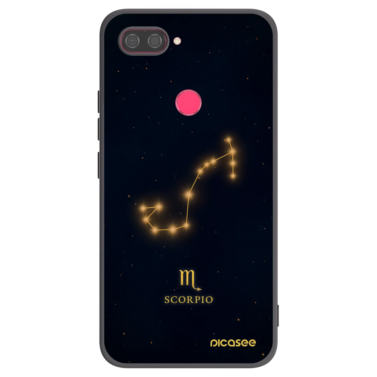 Picasee Μαύρη θήκη σιλικόνης για Xiaomi Mi 8 Lite - SCORPIO