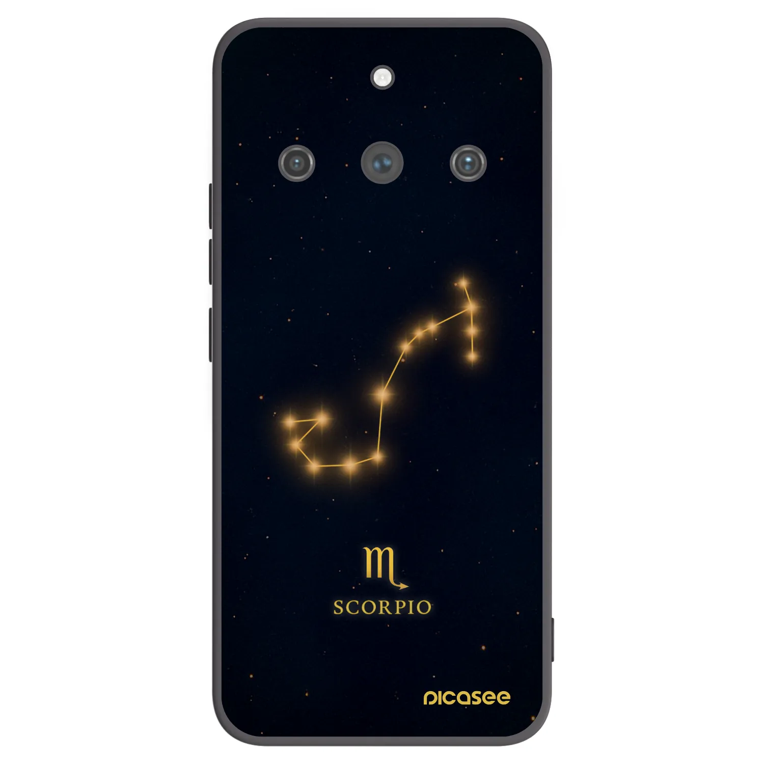 Picasee Μαύρη θήκη σιλικόνης για Realme 11 Pro+ - SCORPIO