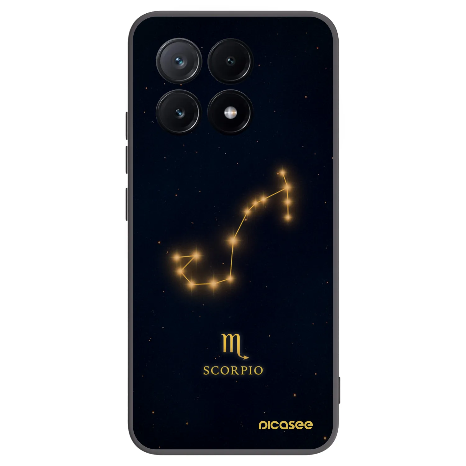 Picasee Μαύρη θήκη σιλικόνης για Xiaomi Poco X6 Pro - SCORPIO