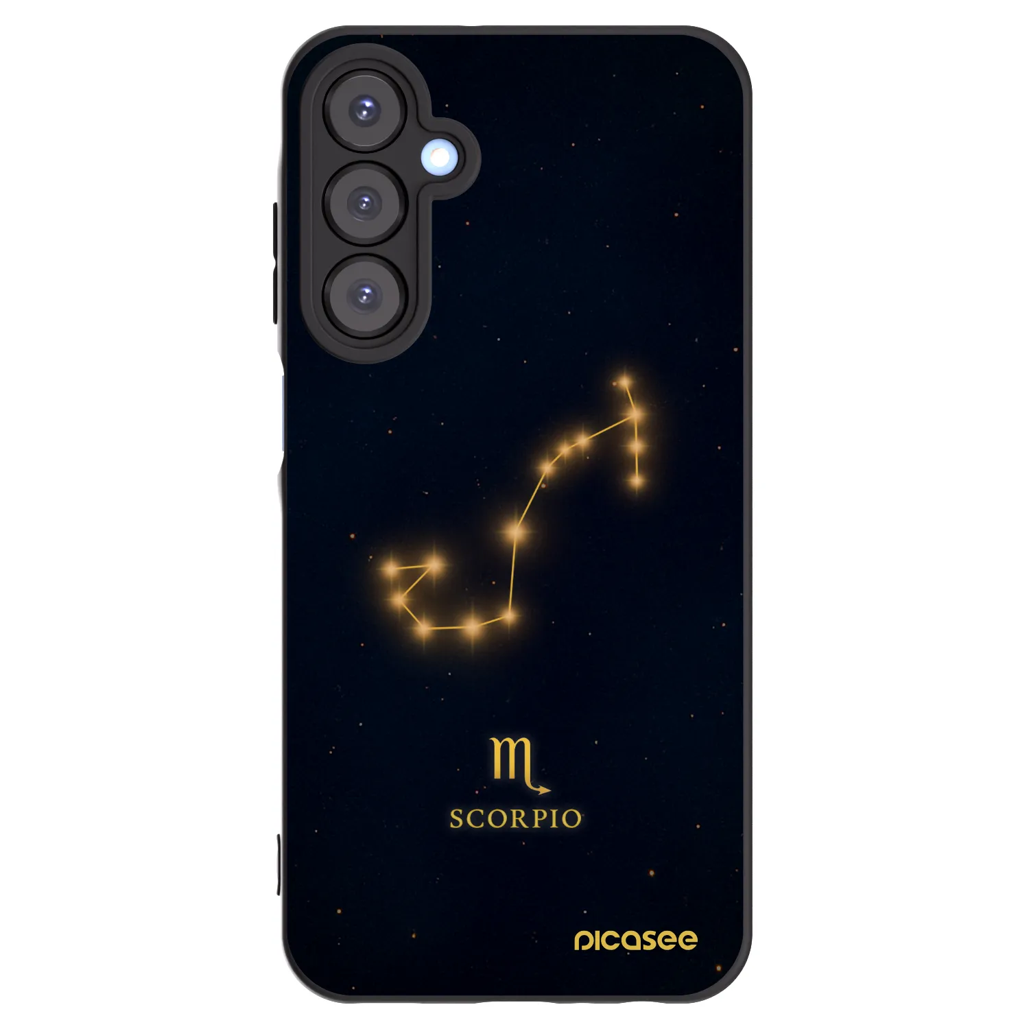Picasee Μαύρη θήκη σιλικόνης για Samsung Galaxy A25 A256B 5G - SCORPIO