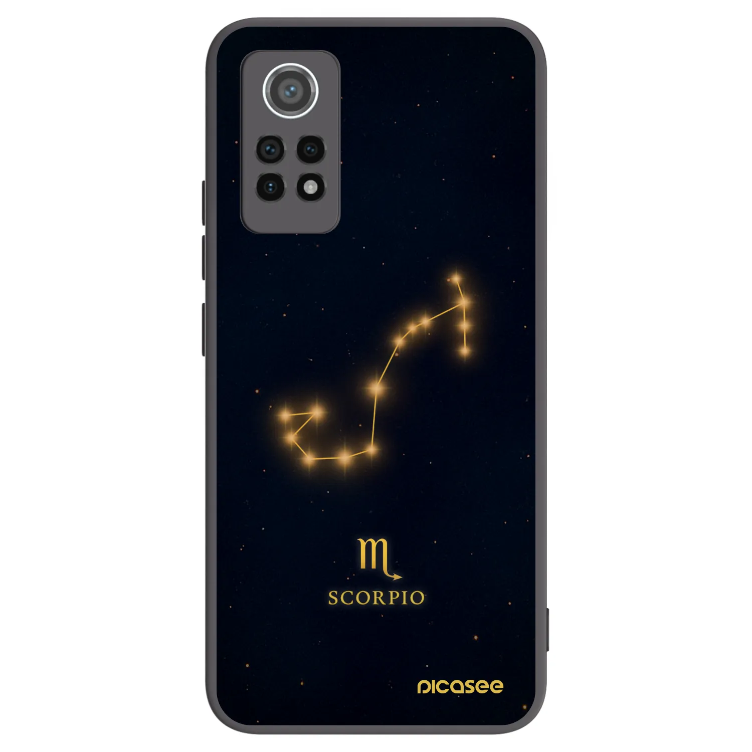 Picasee Μαύρη θήκη σιλικόνης για Xiaomi Redmi Note 12 Pro 4G - SCORPIO