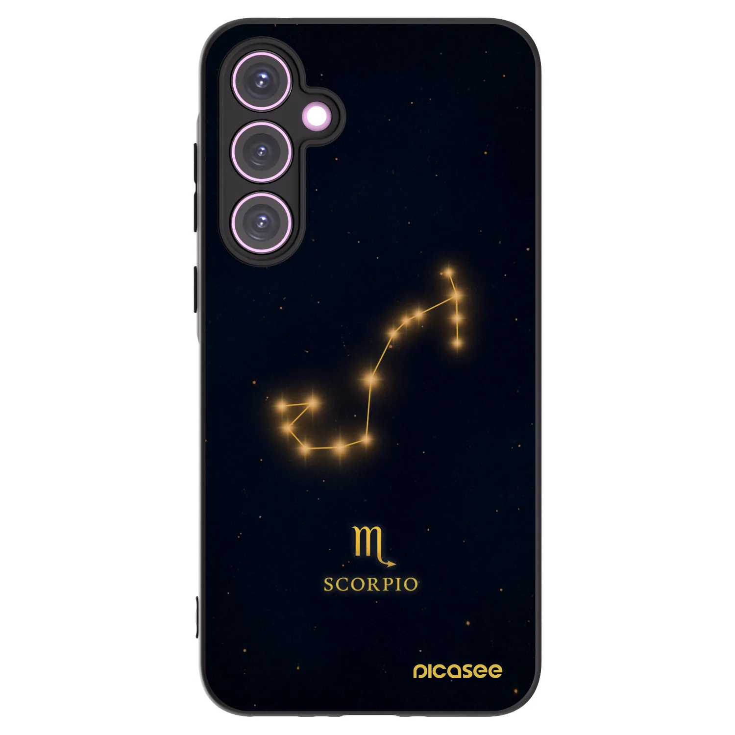 Picasee Μαύρη θήκη σιλικόνης για Samsung Galaxy A35 5G A356B - SCORPIO