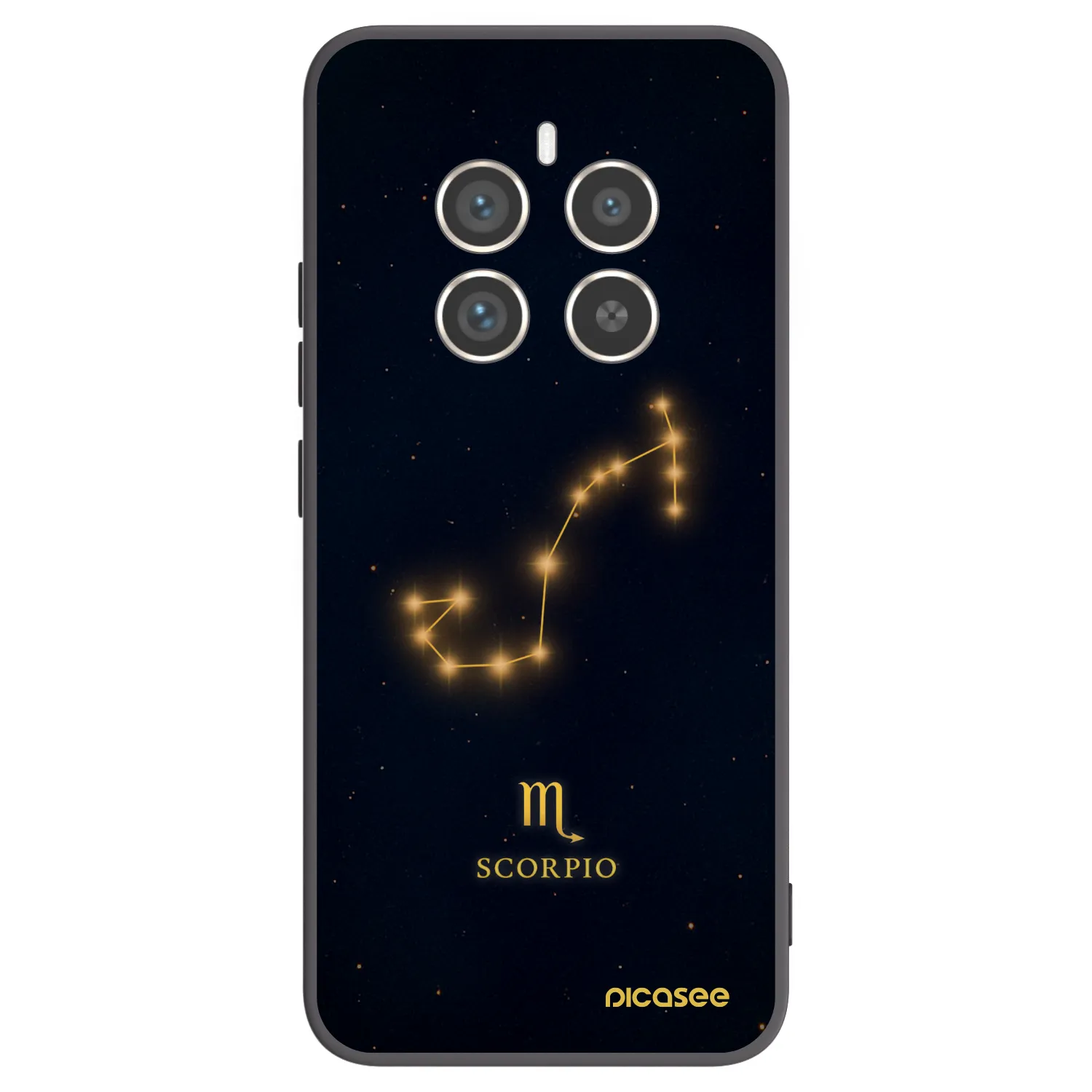 Picasee Μαύρη θήκη σιλικόνης για Realme 12 Pro 5G - SCORPIO