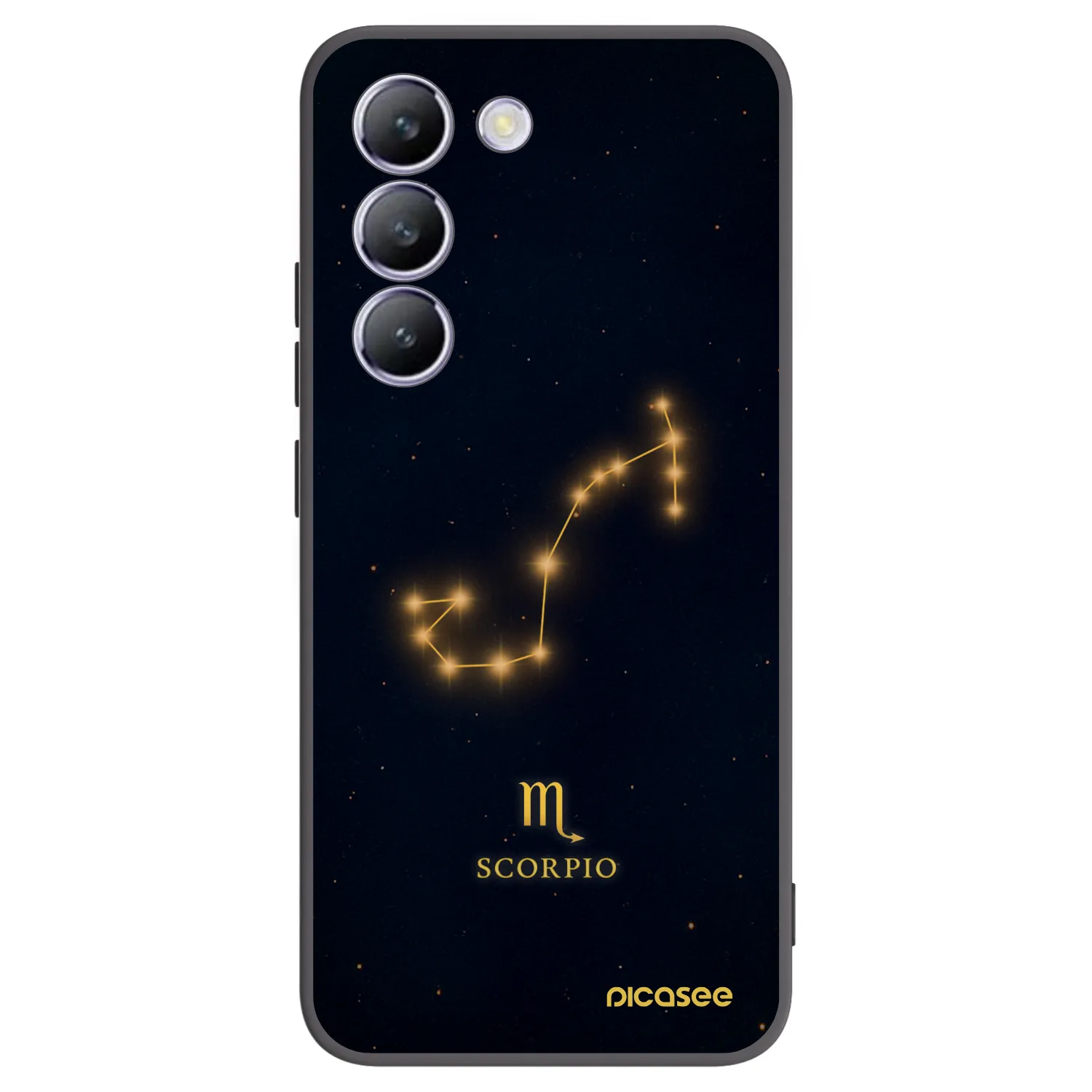 Picasee Μαύρη θήκη σιλικόνης για Vivo V40 SE 5G - SCORPIO