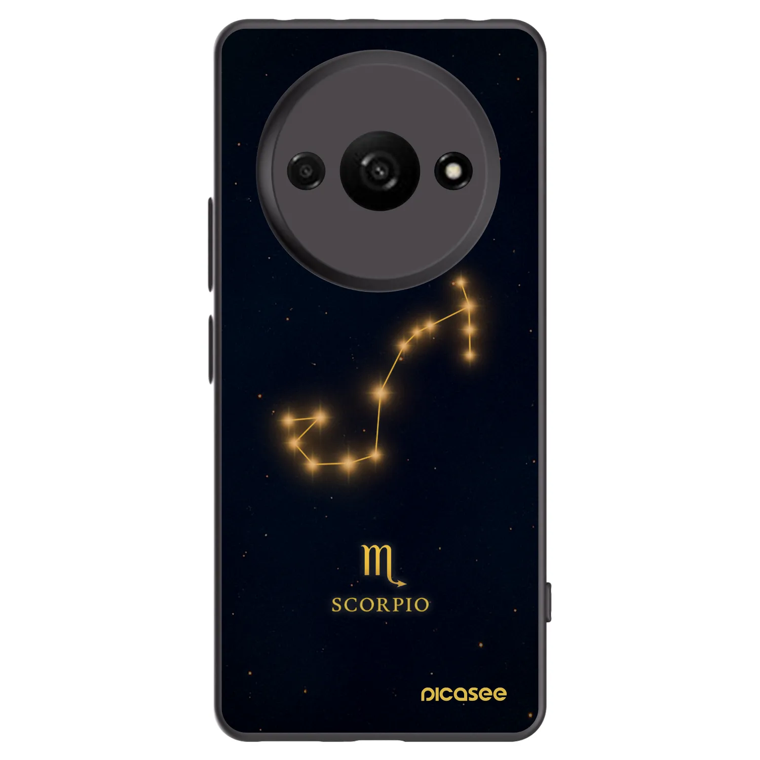 Picasee Μαύρη θήκη σιλικόνης για Xiaomi Redmi A3 - SCORPIO