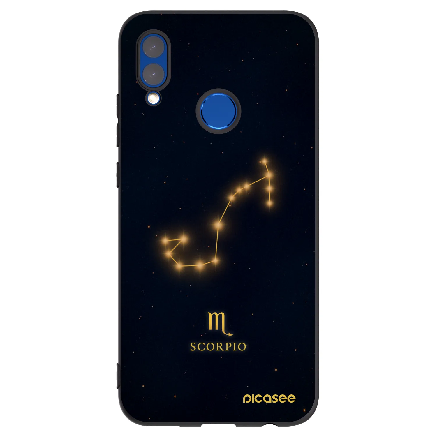Picasee Μαύρη θήκη σιλικόνης για Honor 10 Lite - SCORPIO