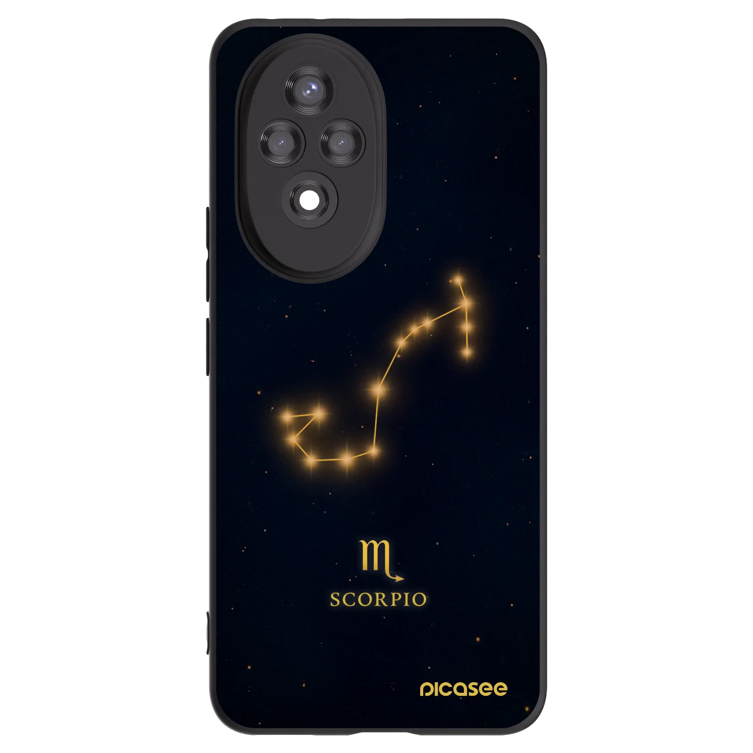 Picasee Μαύρη θήκη σιλικόνης για Honor 200 Pro 5G - SCORPIO
