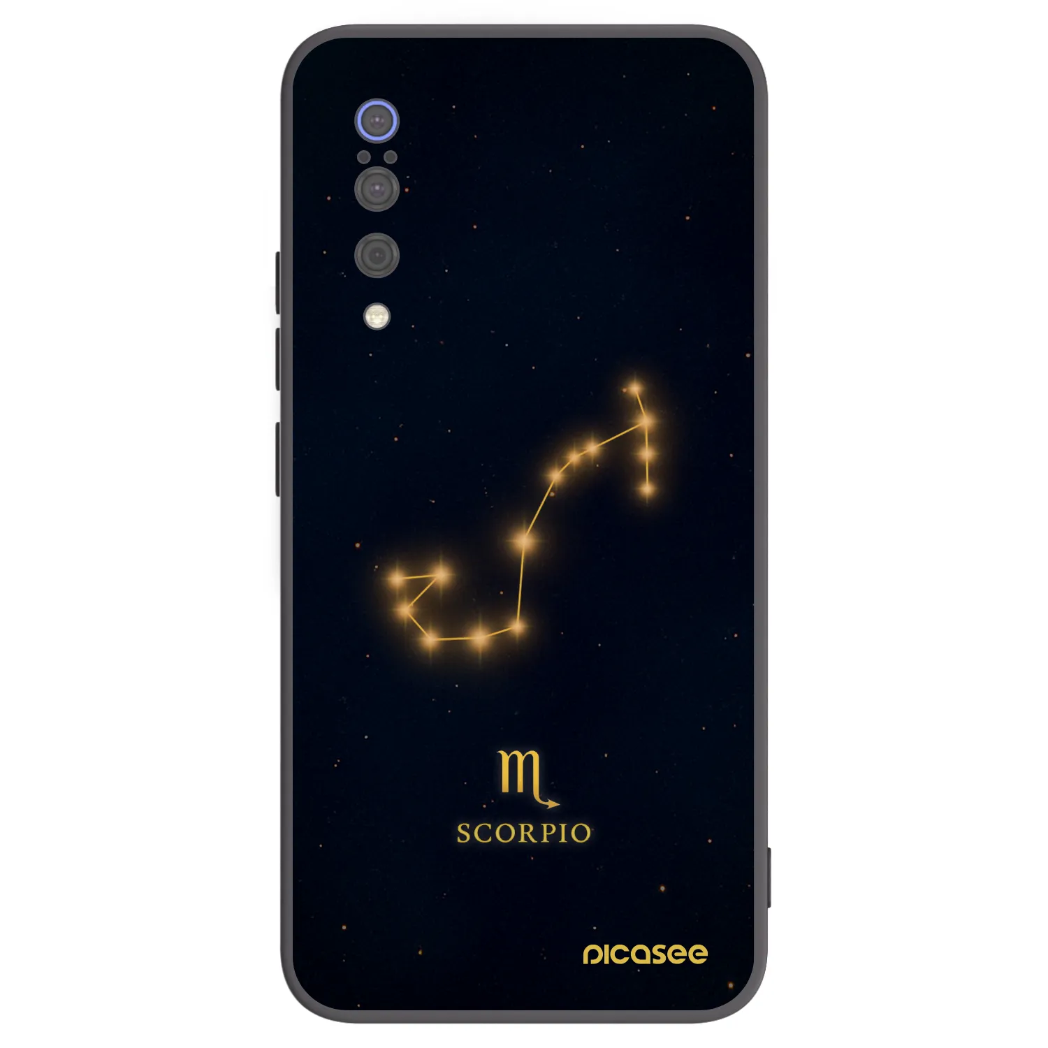 Picasee Μαύρη θήκη σιλικόνης για Xiaomi Mi 9 - SCORPIO