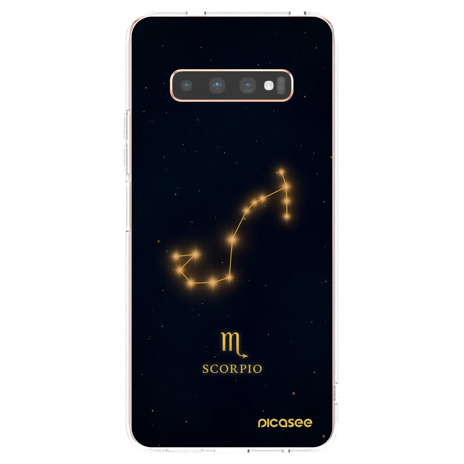 Picasee διαφανής θήκη σιλικόνης Samsung Galaxy S10 Plus G975 - SCORPIO