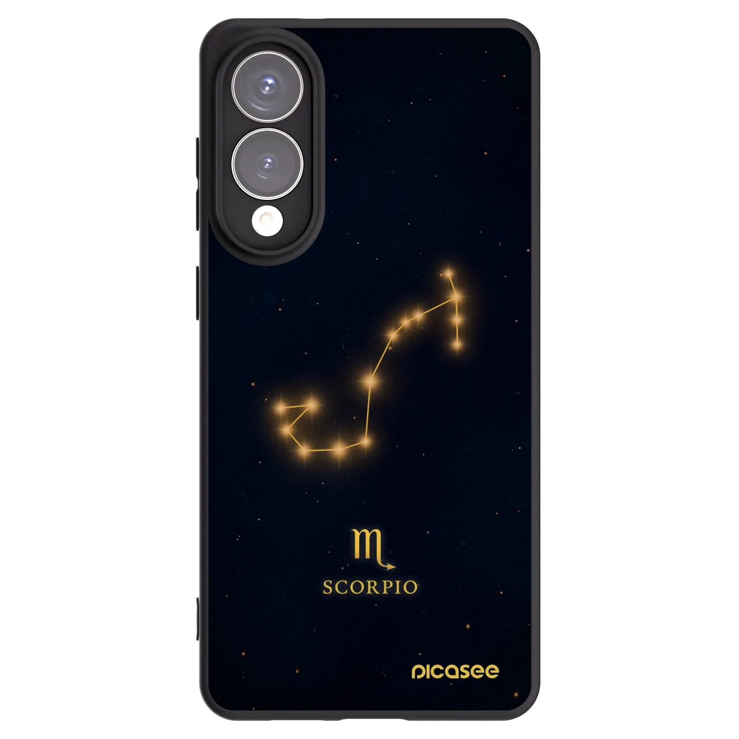 Picasee Μαύρη θήκη σιλικόνης για Samsung Galaxy S25 Edge 5G - SCORPIO