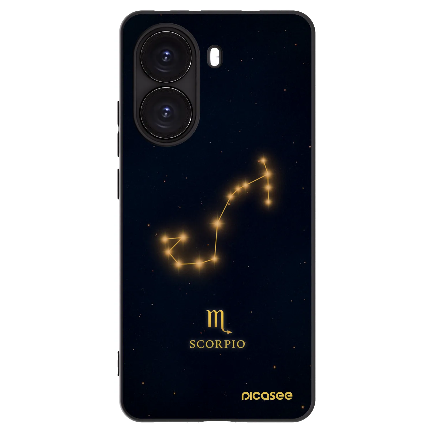 Picasee Μαύρη θήκη σιλικόνης για Xiaomi Poco X7 Pro 5G - SCORPIO