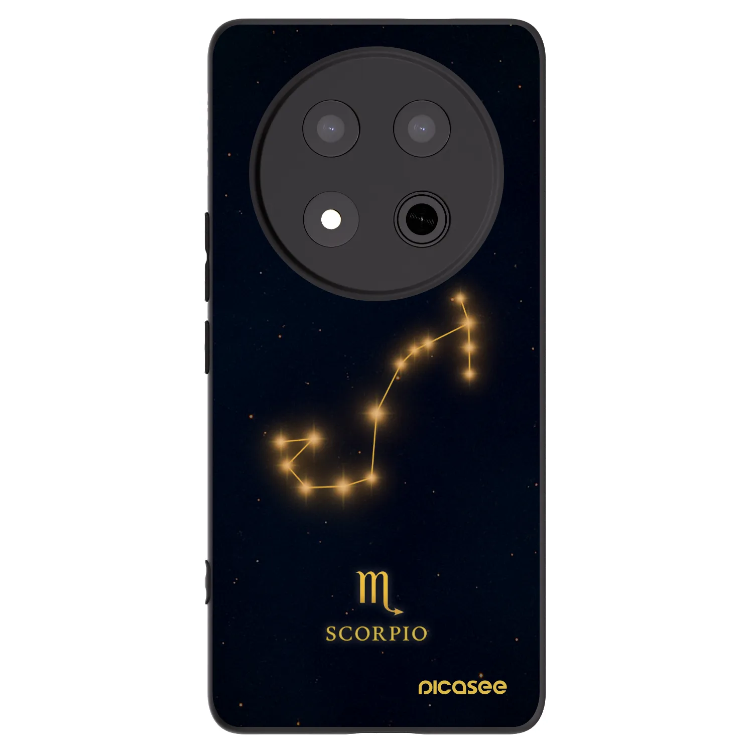 Picasee Μαύρη θήκη σιλικόνης για Honor Magic7 Lite 5G - SCORPIO