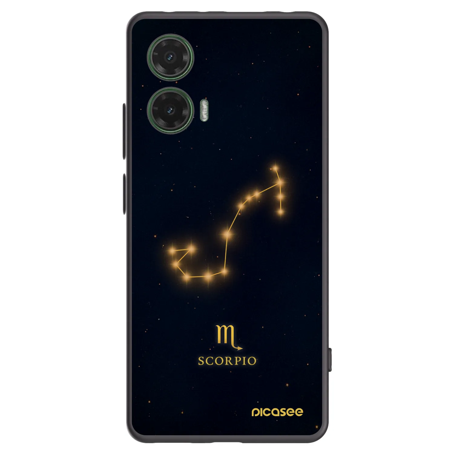 Picasee Μαύρη θήκη σιλικόνης για Motorola Moto G35 5G - SCORPIO