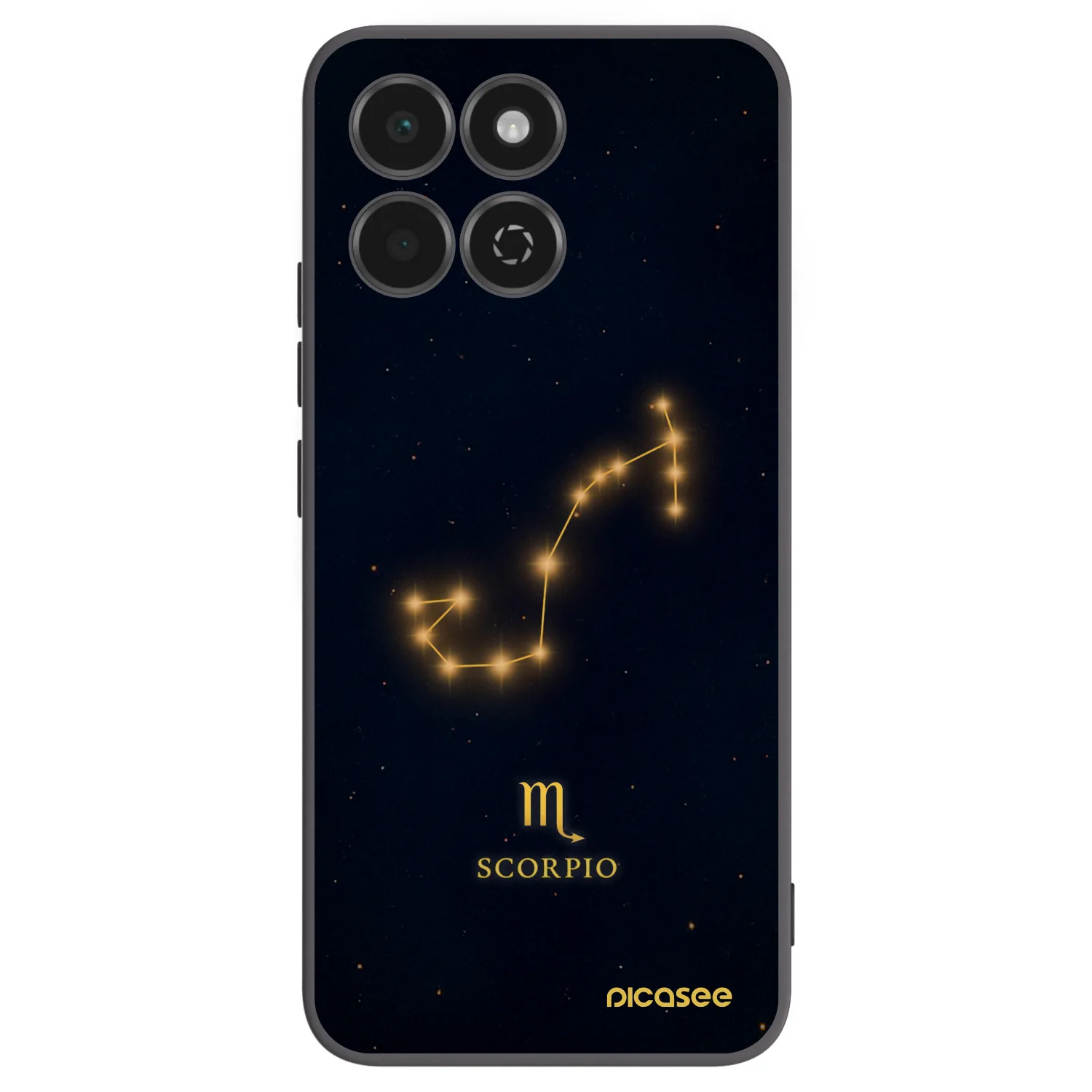 Picasee Μαύρη θήκη σιλικόνης για Honor 200 Smart 5G - SCORPIO