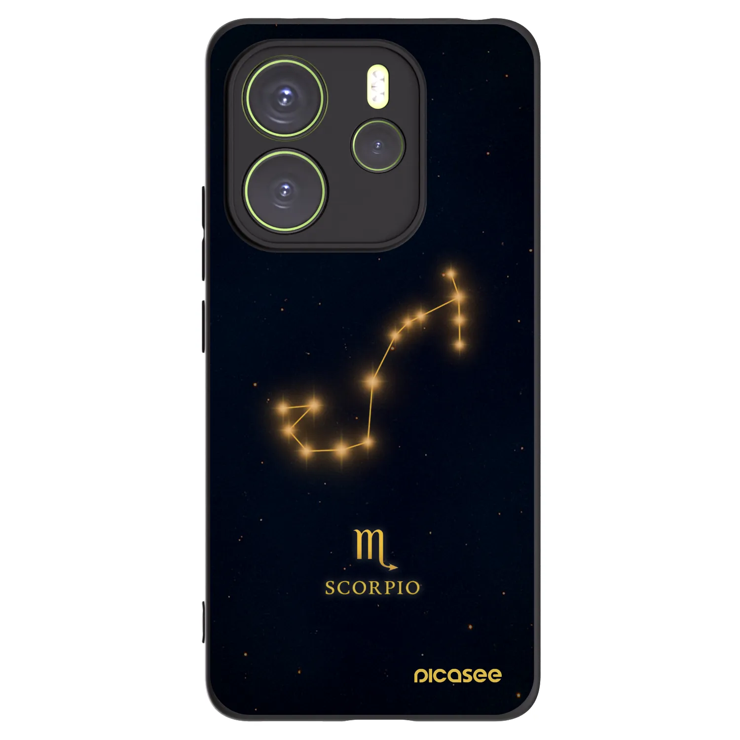 Picasee Μαύρη θήκη σιλικόνης για Xiaomi Redmi Note 14 4G - SCORPIO